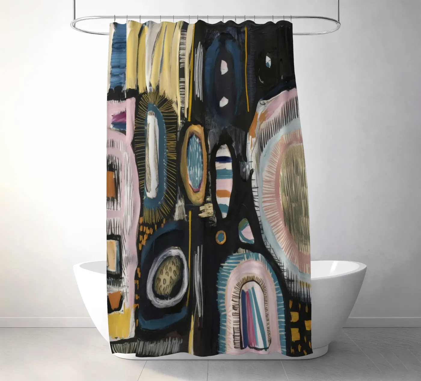 Cryptic Pattern Weave Duschvorhang von Sublime Layers