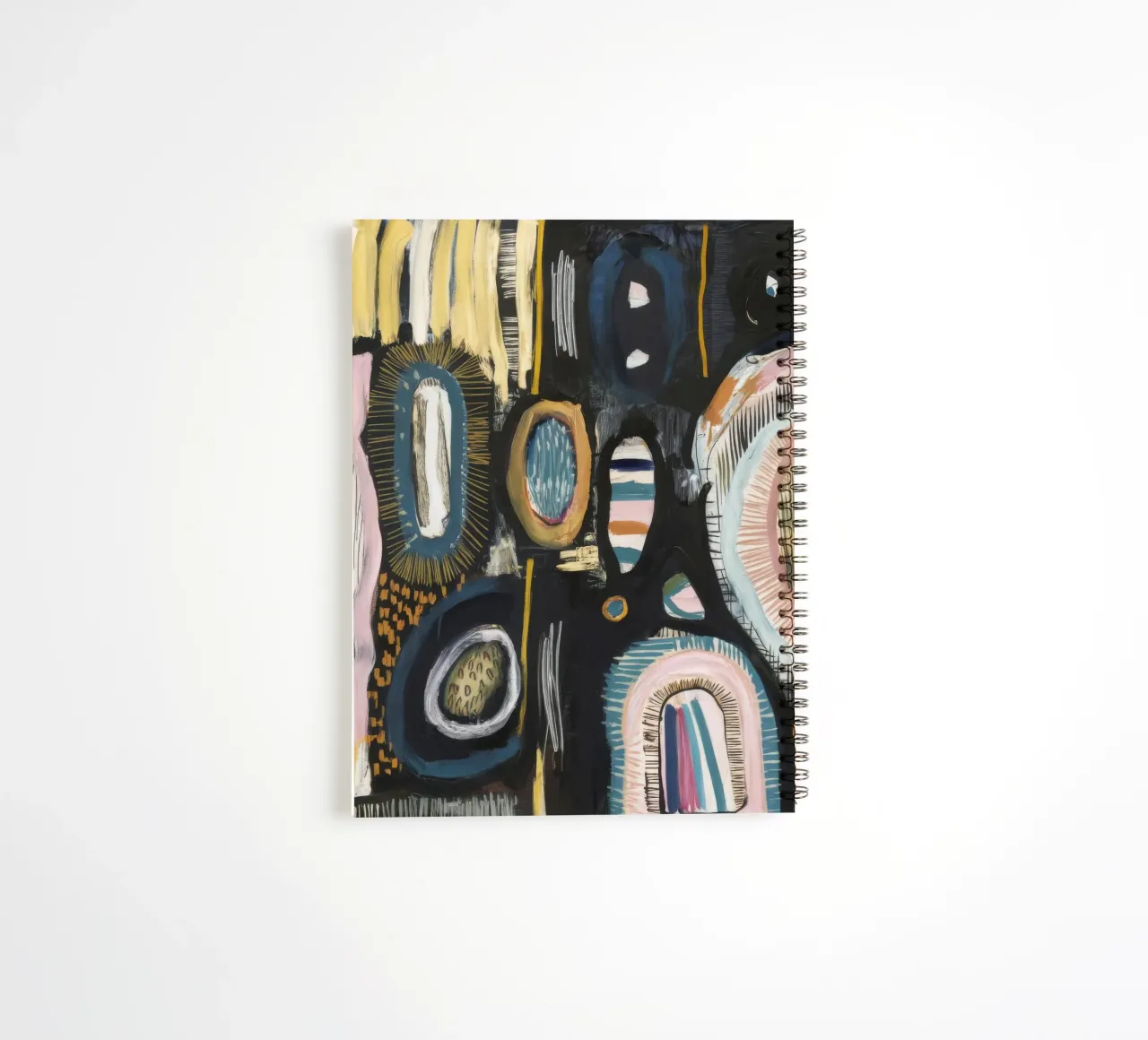 Cryptic Pattern Weave spiral notebook by Sublime Layers