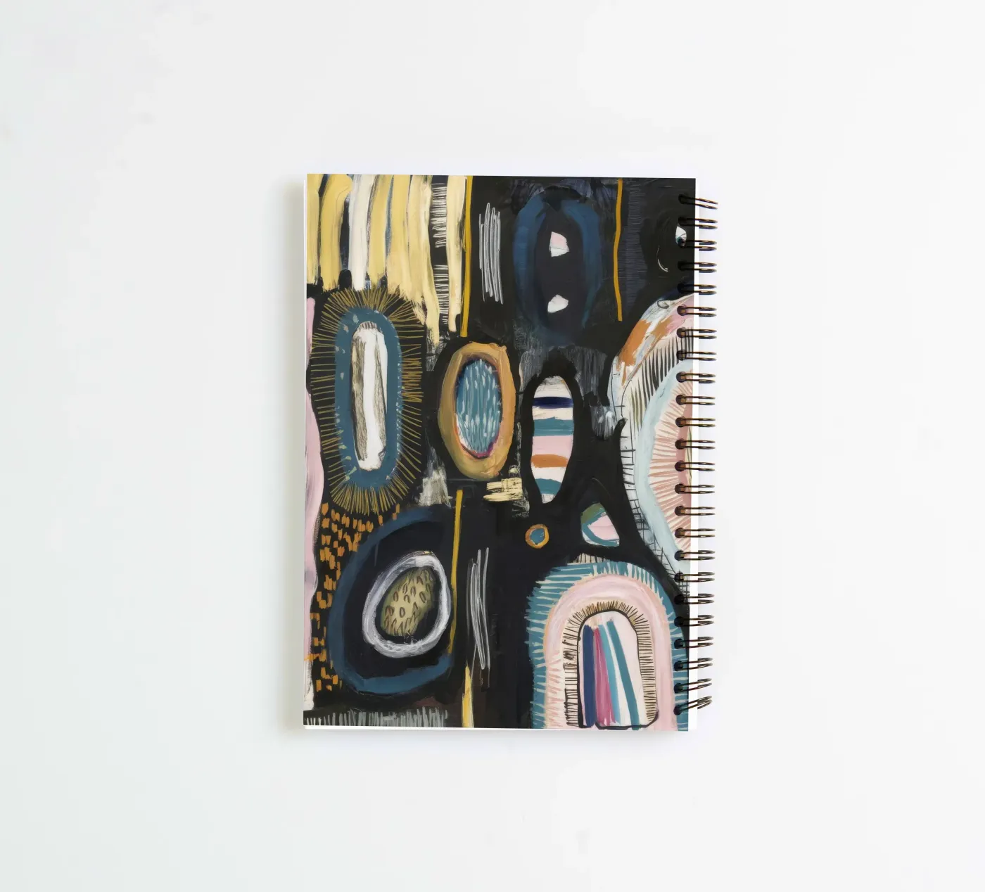 Cryptic Pattern Weave spiral notebook by Sublime Layers