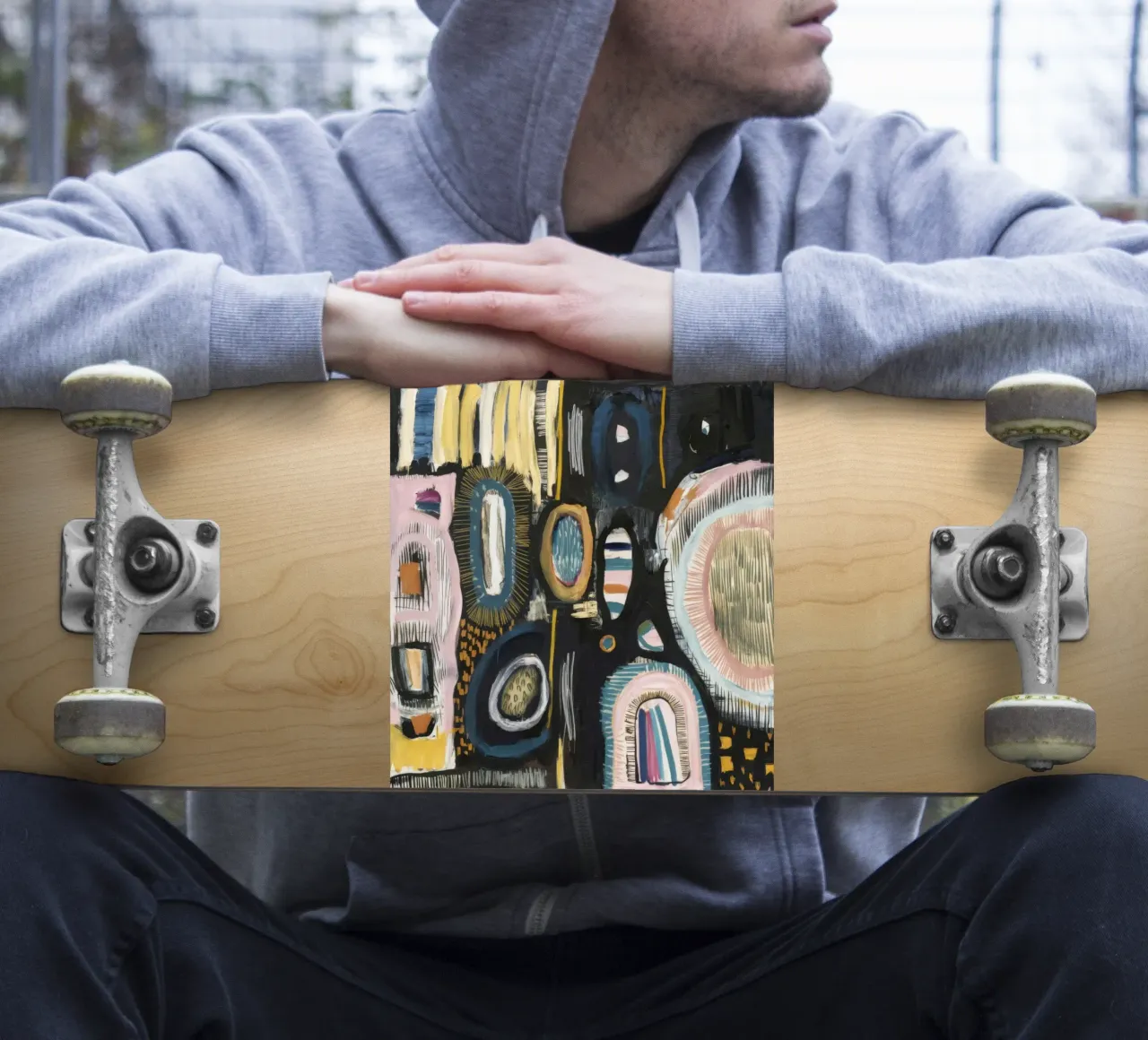 Cryptic Pattern Weave sticker by Sublime Layers