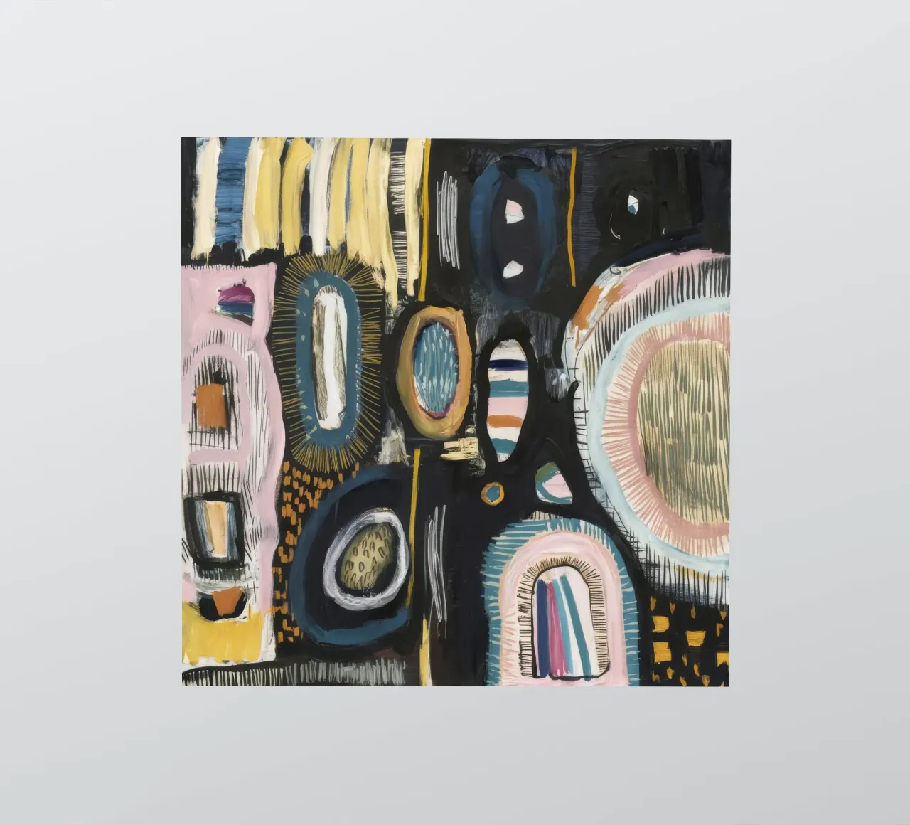 Cryptic Pattern Weave sticker by Sublime Layers