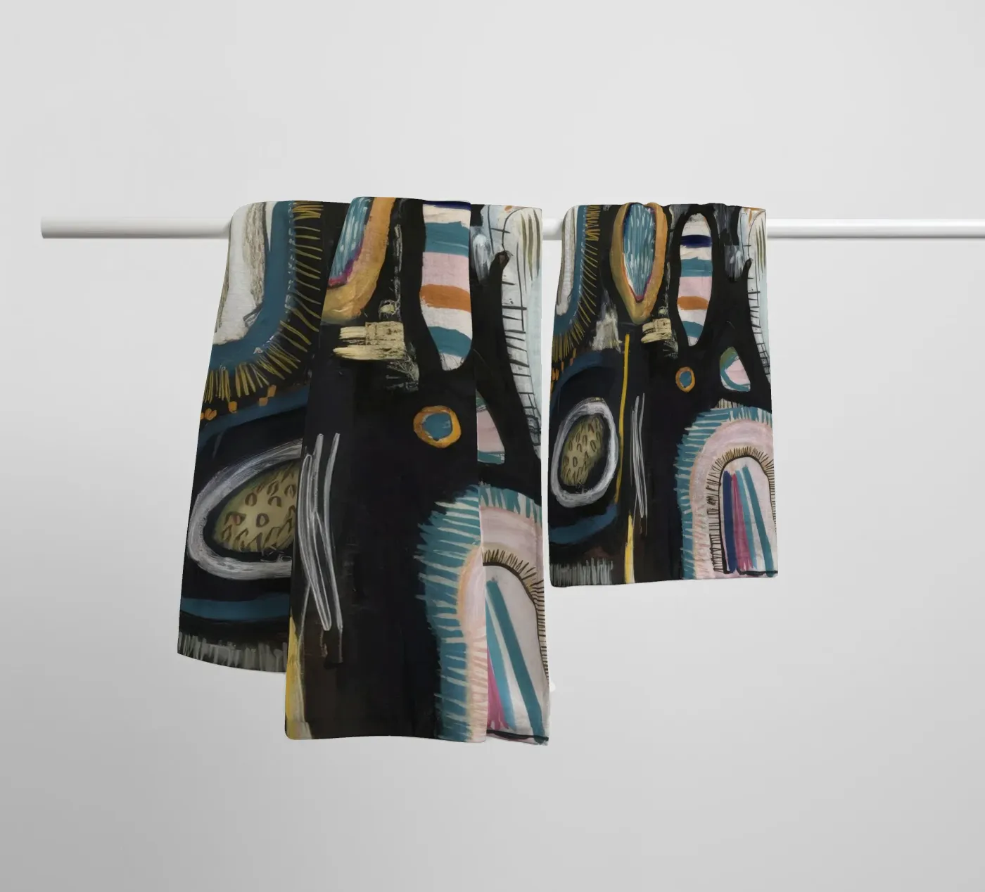 Tissage de motifs cryptiques serviette de bain de Sublime Layers