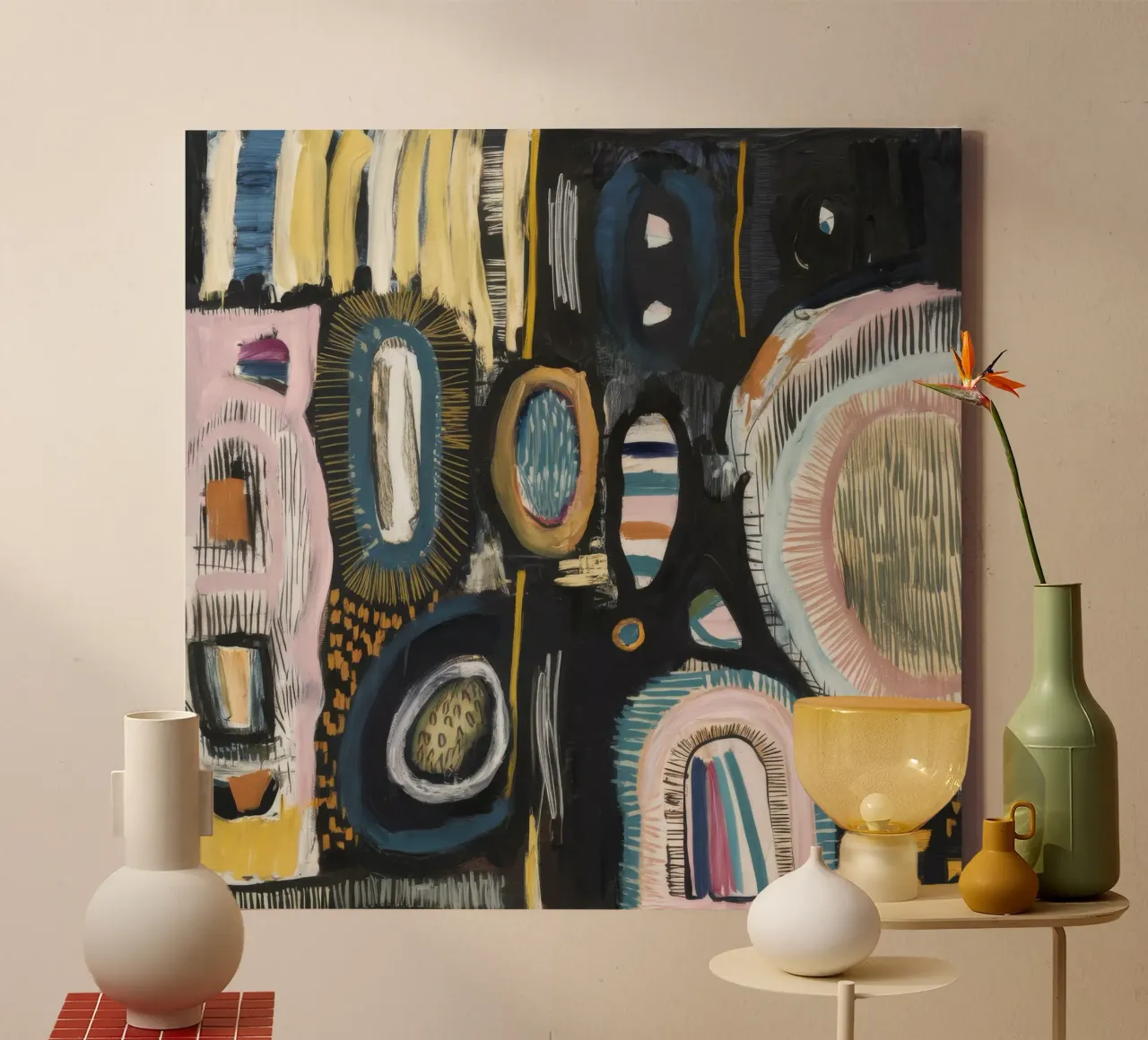 Cryptic Pattern Weave canvas by Sublime Layers