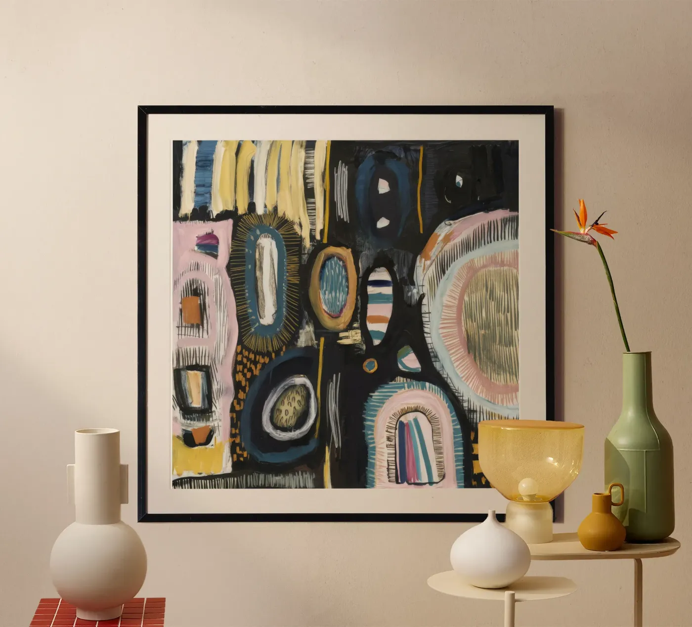 Kryptisches Muster weben Poster von Sublime Layers