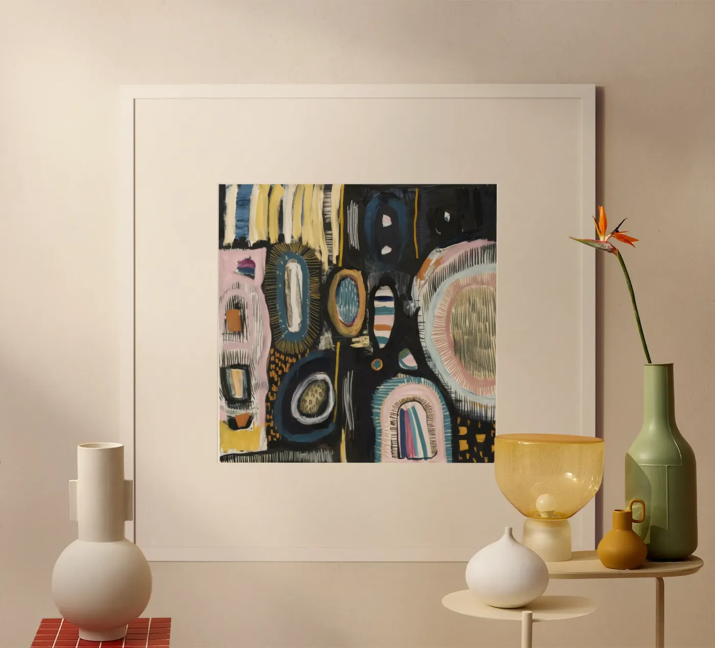 Cryptisch patroon weven hahnemühle van Sublime Layers