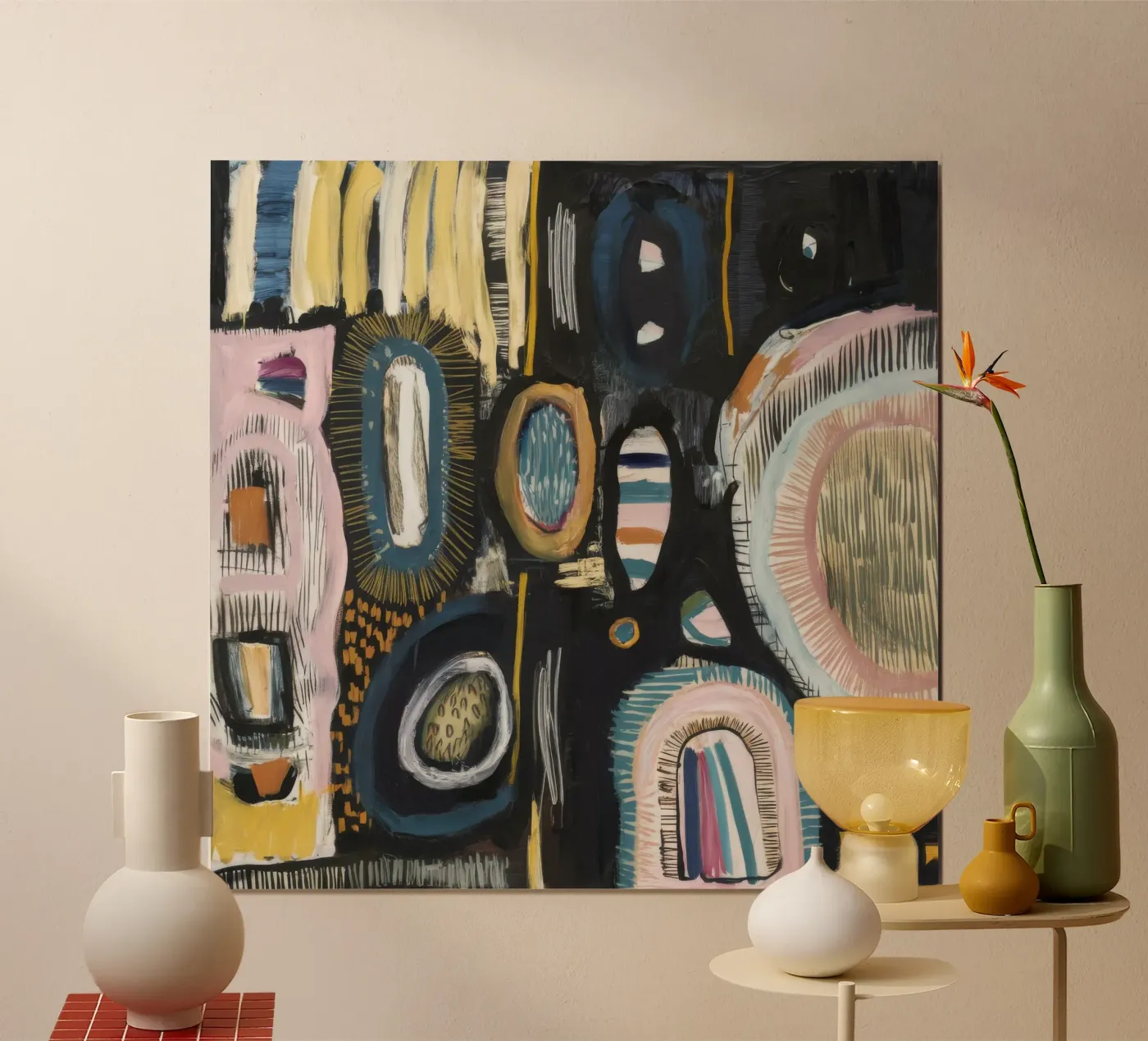 Cryptisch patroon weven hahnemühle van Sublime Layers