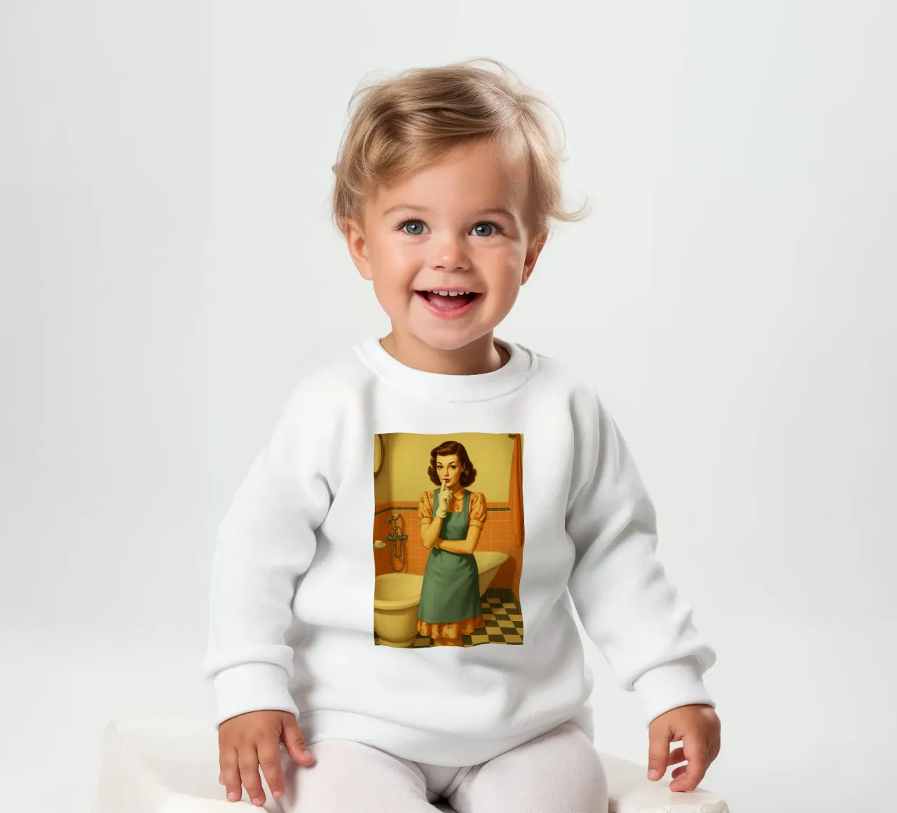 Mujer en el baño sudadera de bebé de BlogSawoo