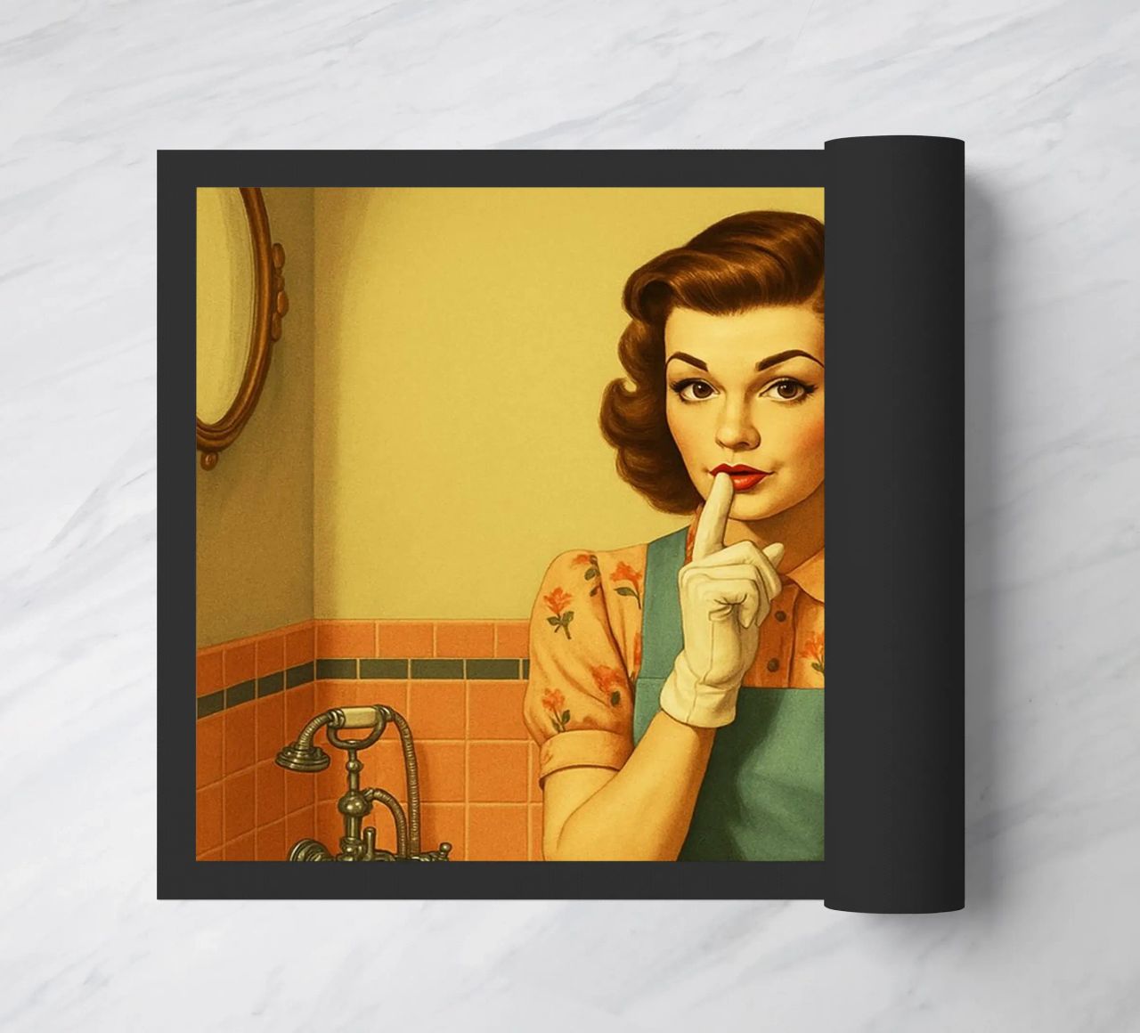 Donna in bagno zerbino da BlogSawoo