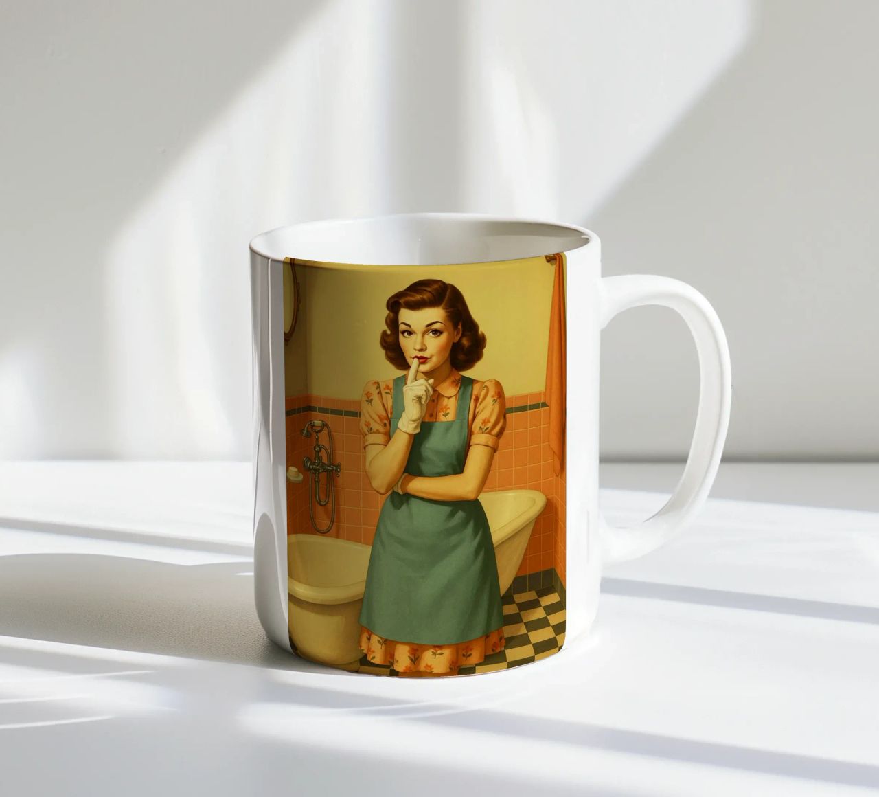 Donna in bagno tazza in ceramica da BlogSawoo