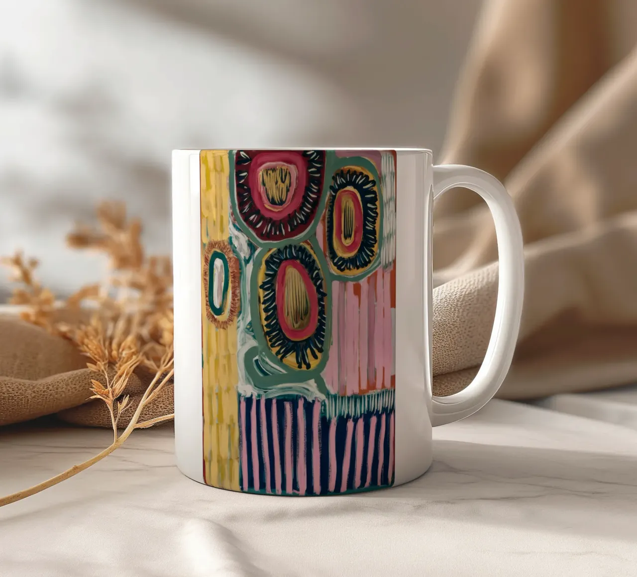 Strati dell'arco di Carnevale tazza in ceramica da Sublime Layers