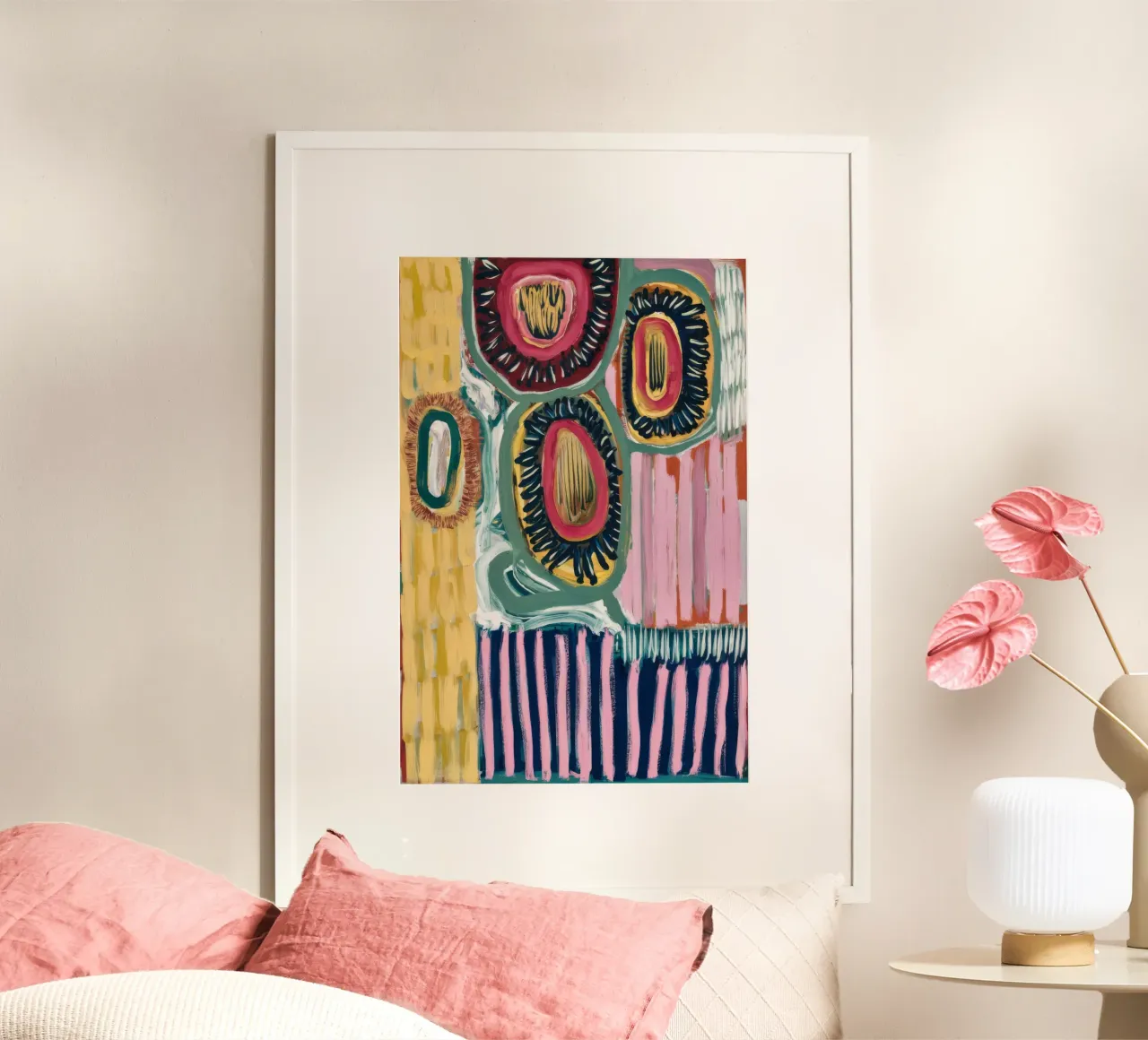 Strati dell'arco di Carnevale poster con telaio in alluminio da Sublime Layers