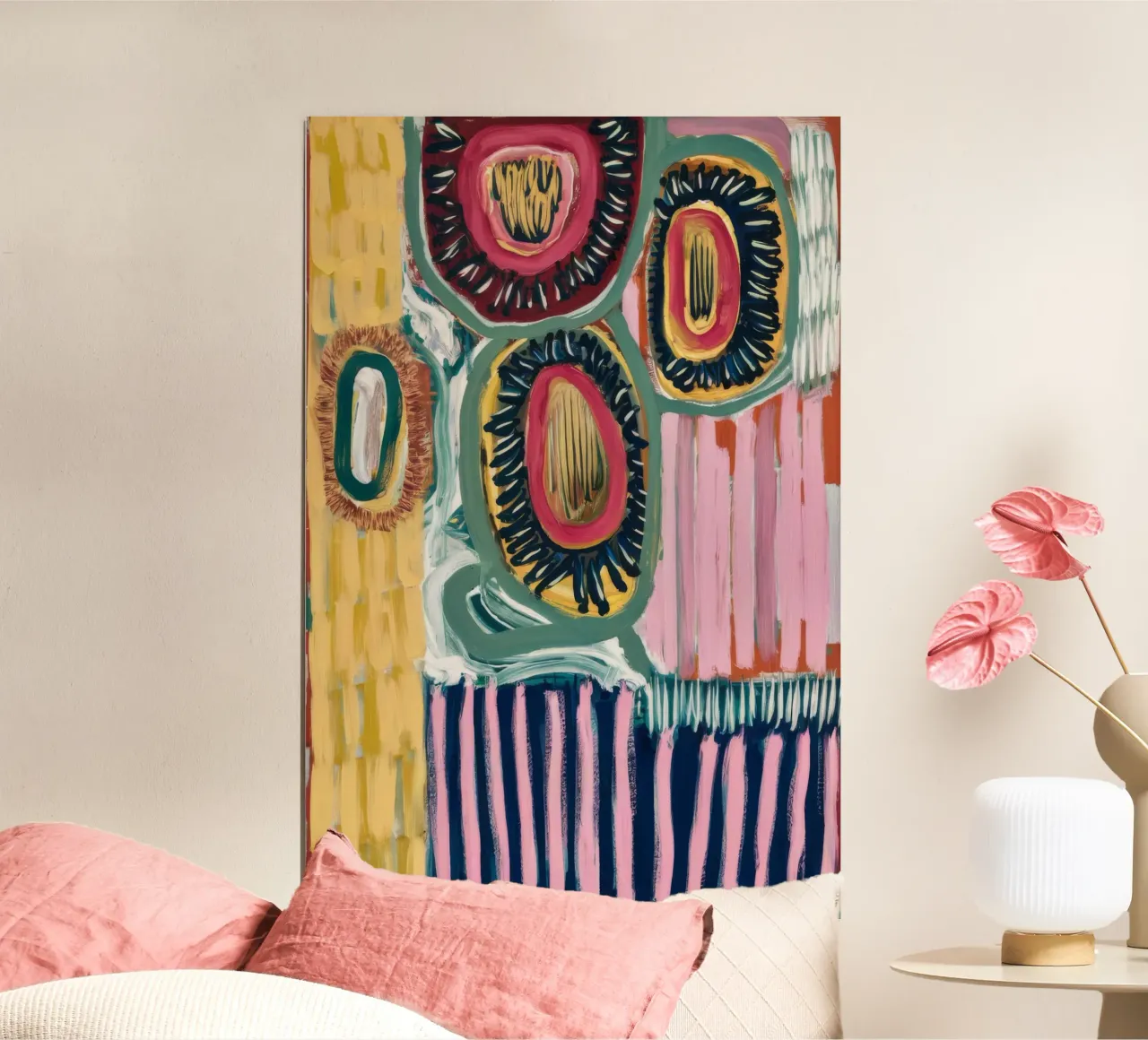 Strati dell'arco di Carnevale poster con telaio in alluminio da Sublime Layers