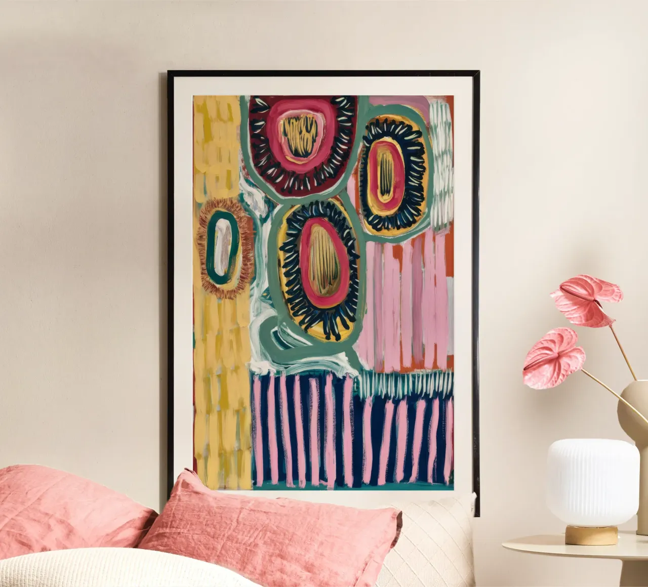 Strati dell'arco di Carnevale poster con telaio in alluminio da Sublime Layers