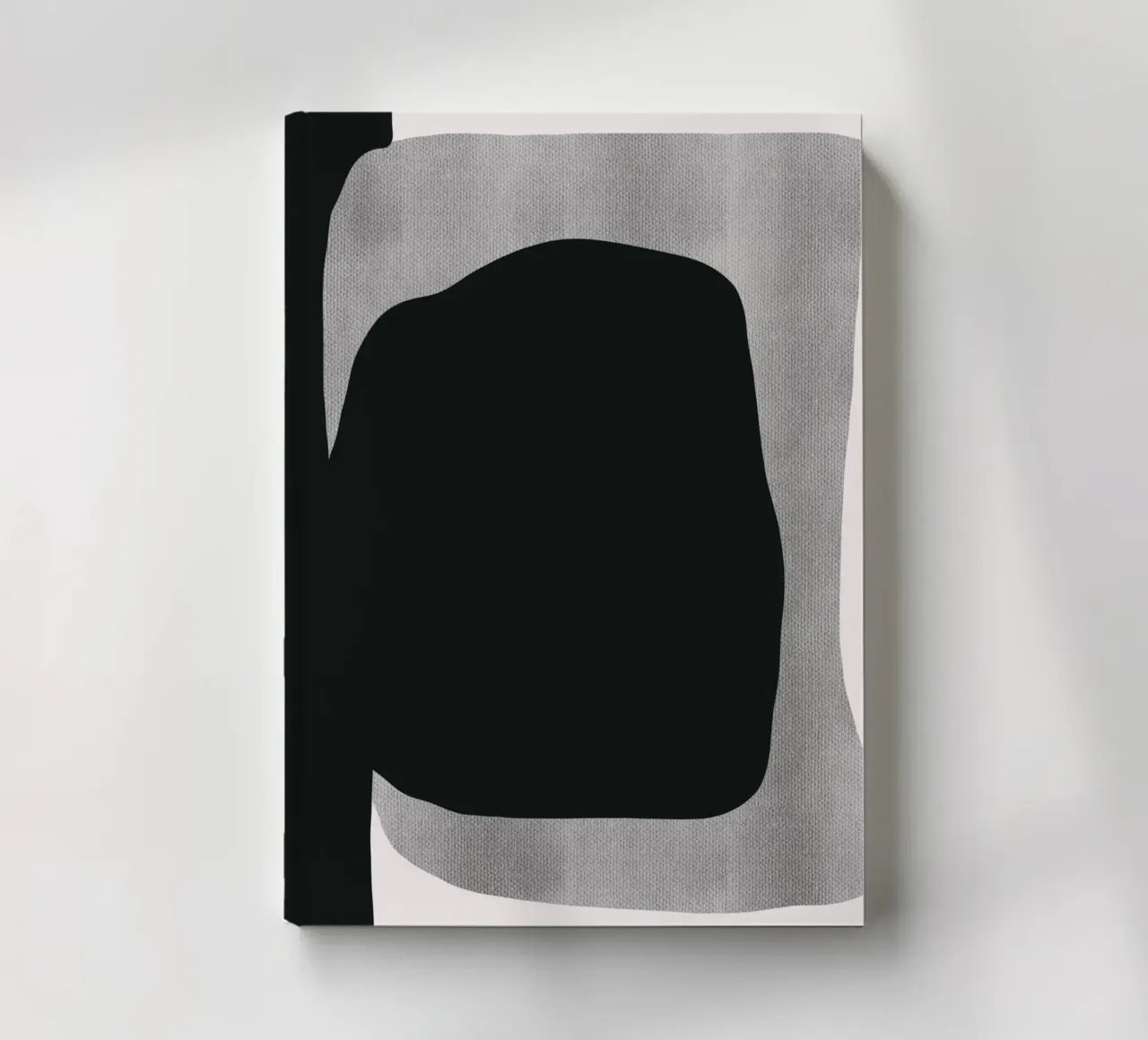 Black bold abstract 02 notebook by Little Dean