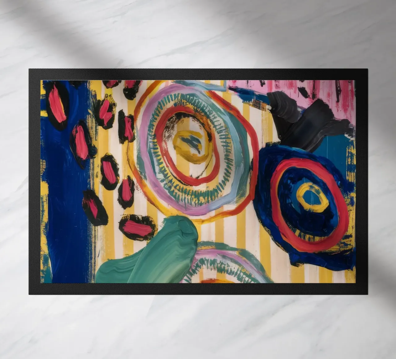 Sunstone Vortex Dance doormat by Sublime Layers