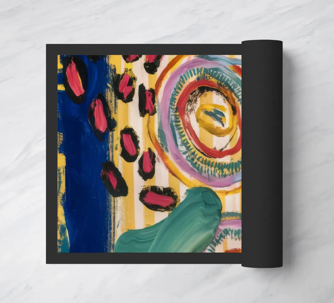 Sunstone Vortex Dance doormat by Sublime Layers