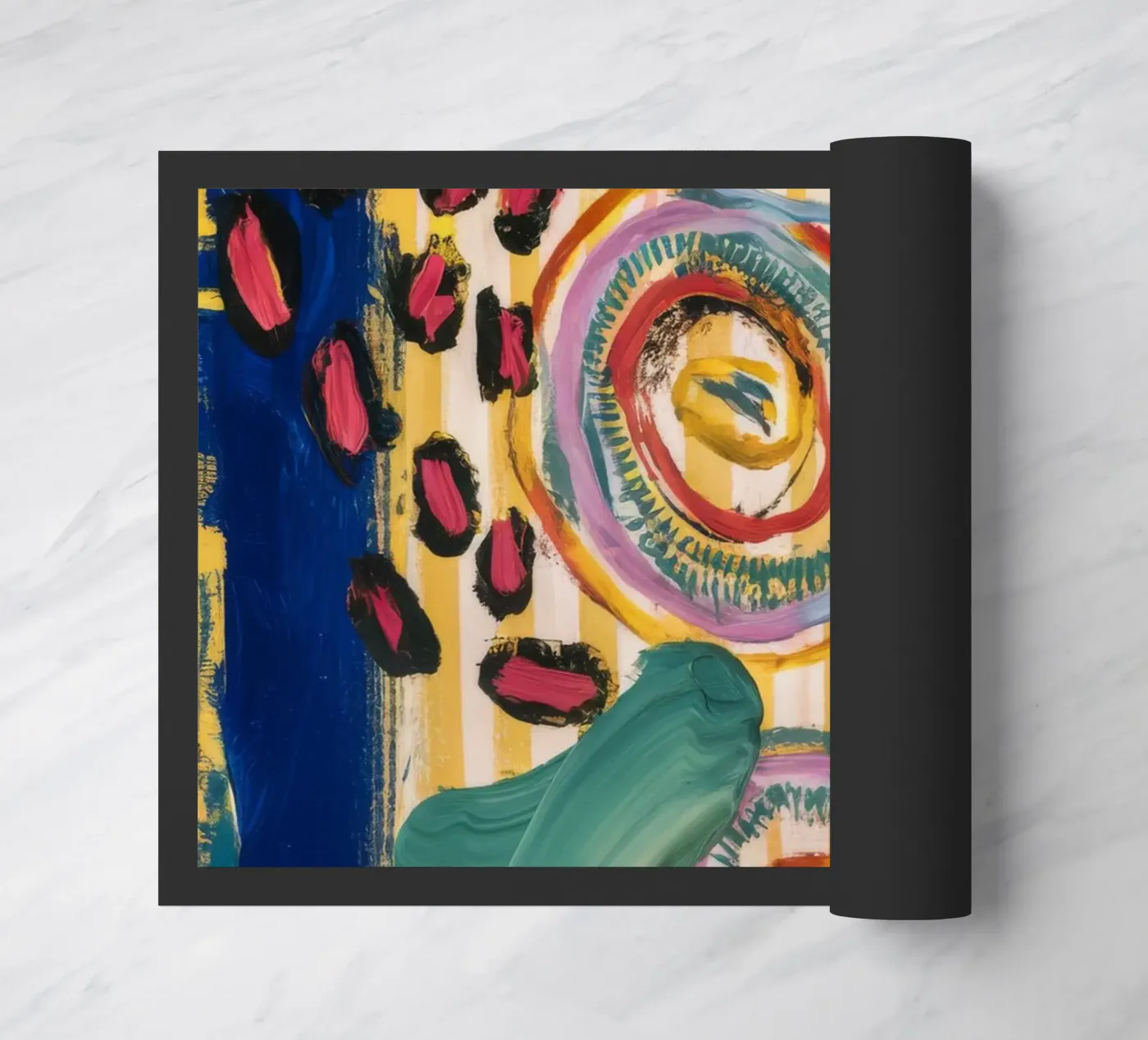 Sunstone Vortex Dance doormat by Sublime Layers
