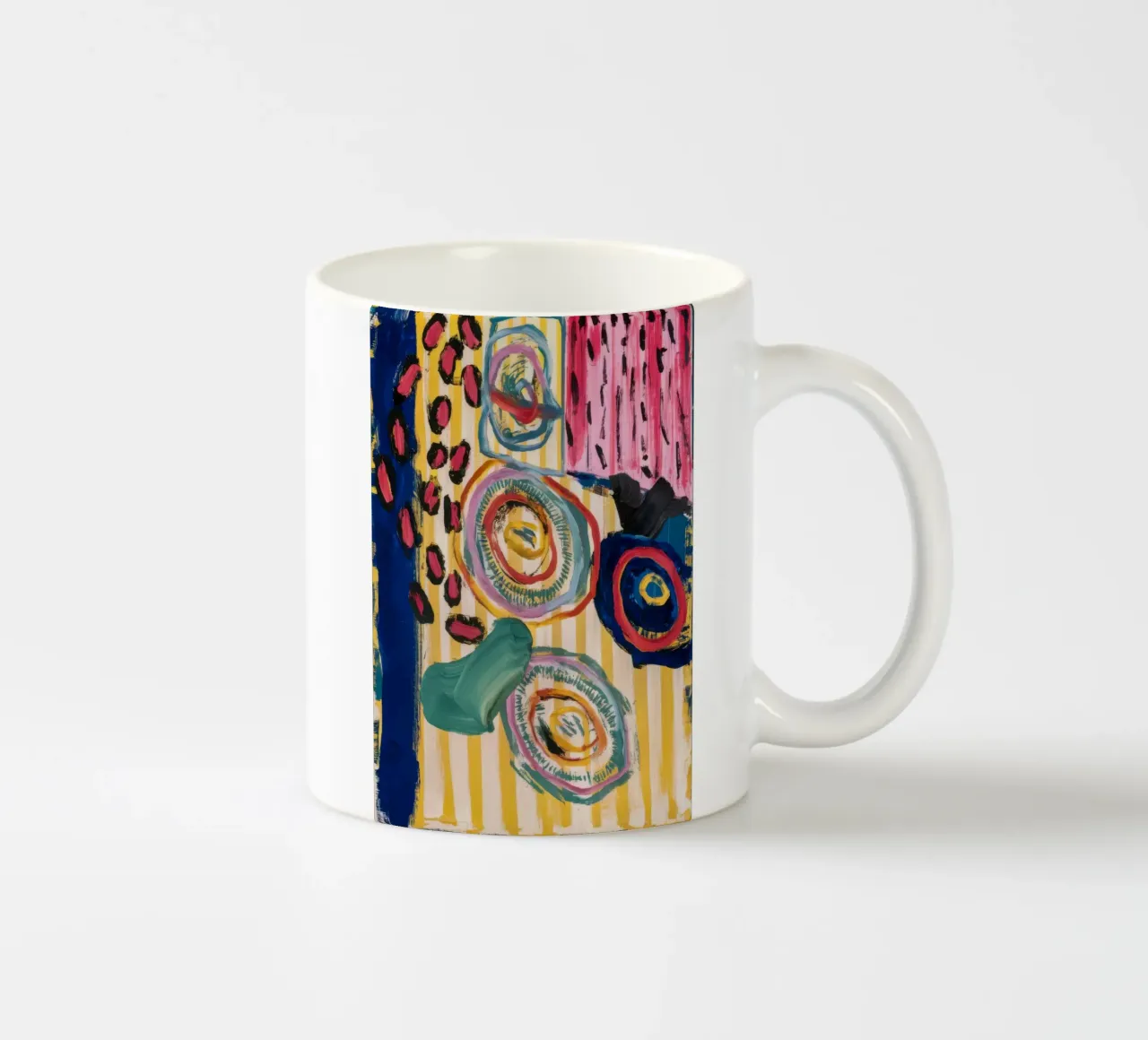 Sunstone Vortex Dance ceramic mug by Sublime Layers