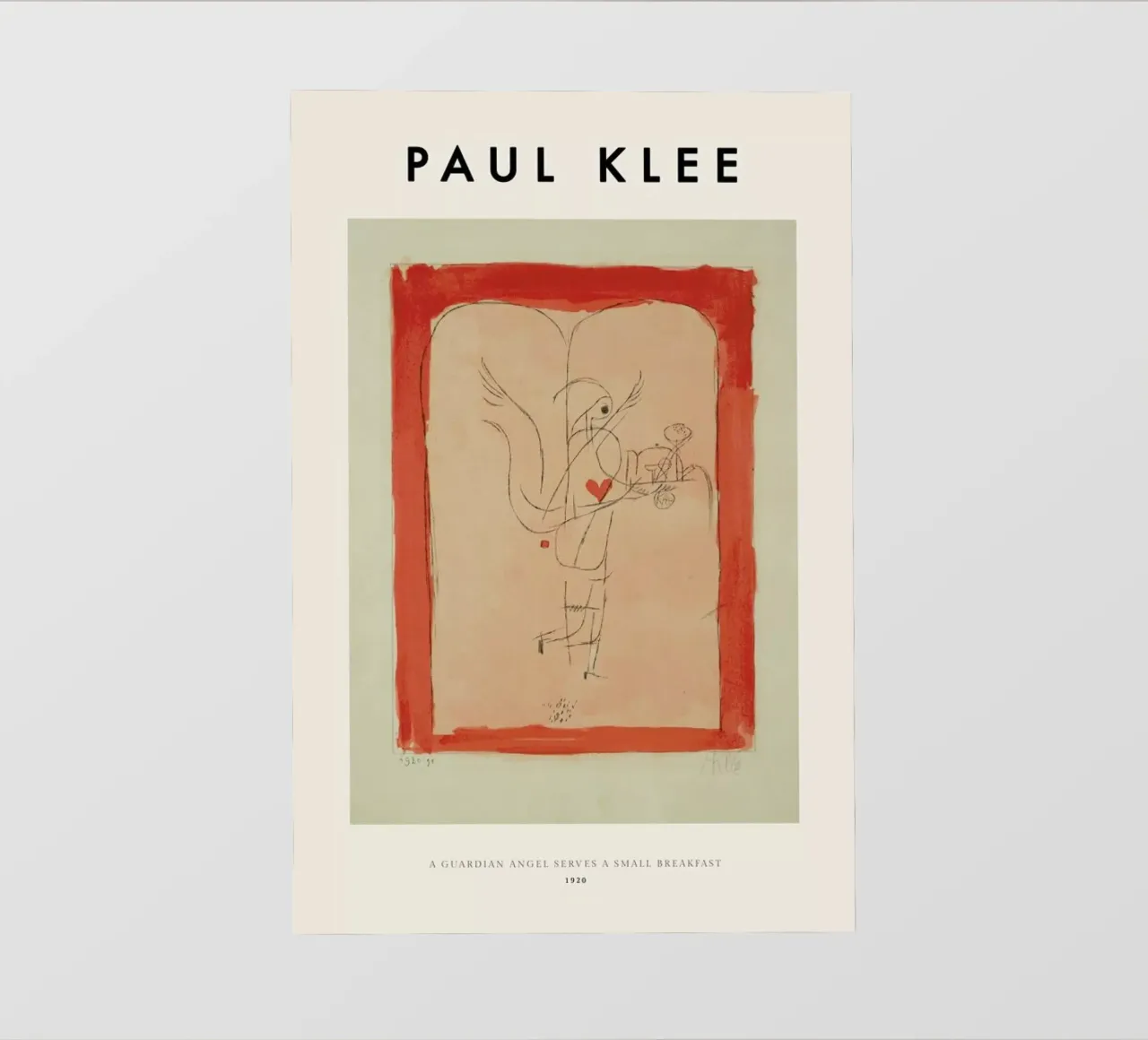 Klee - A Guardian Angel Serves a Small Breakfast pellicola backlit da ARTOTHEK