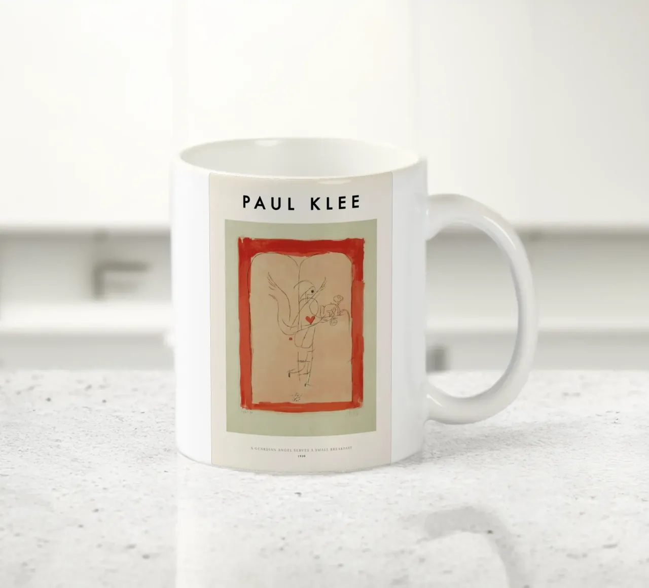 Klee - A Guardian Angel Serves a Small Breakfast tazza in ceramica da ARTOTHEK