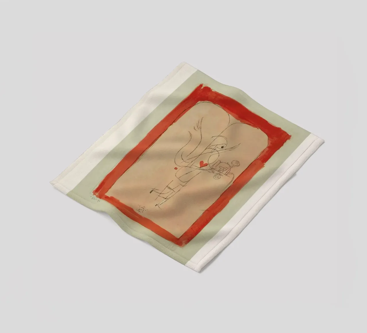 Klee - A Guardian Angel Serves a Small Breakfast fleecedeken van ARTOTHEK