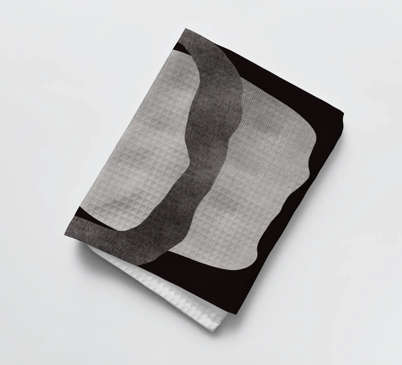 Abstrait noir et audacieux 03 torchon de Little Dean