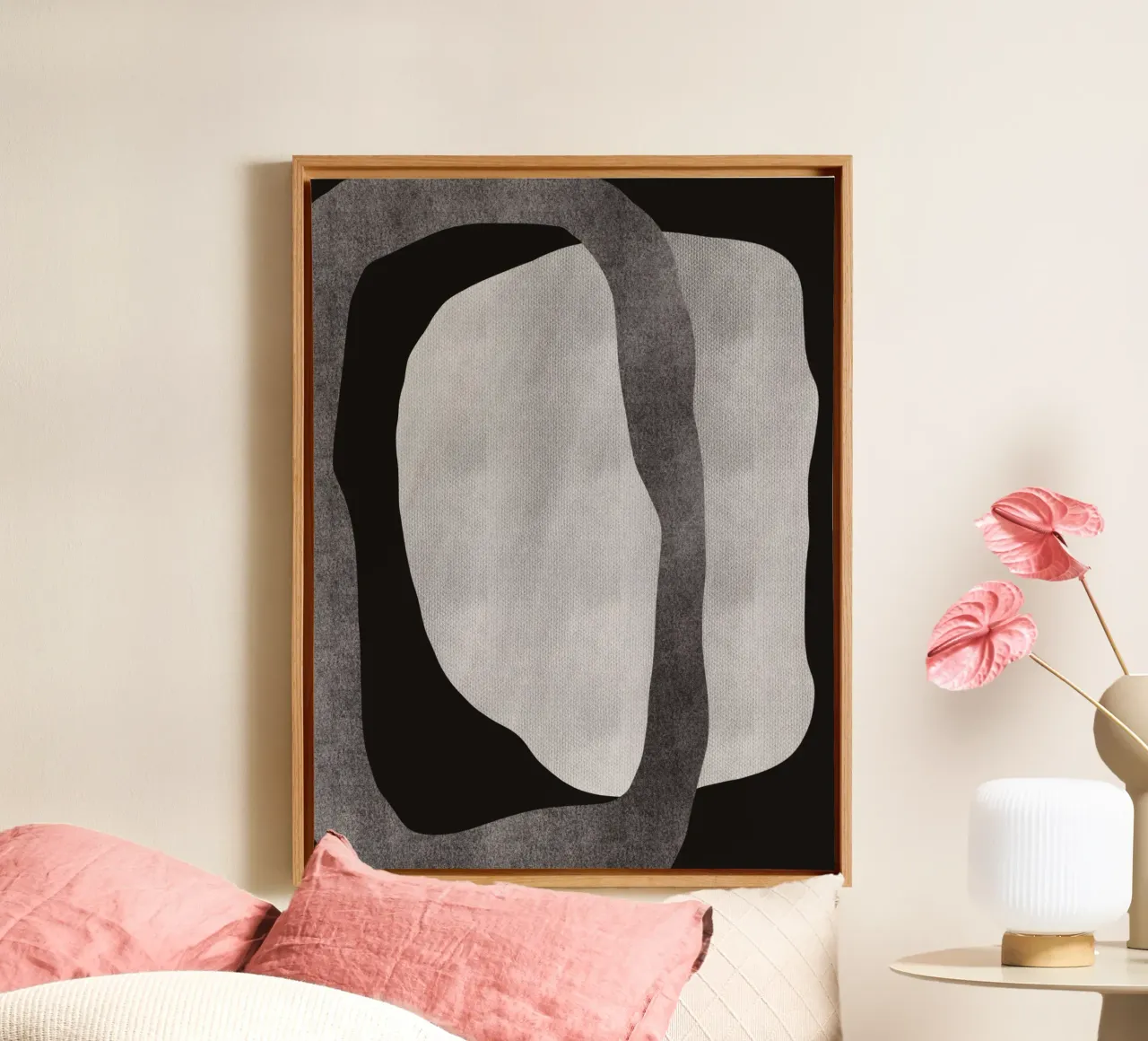 Abstrait noir et audacieux 03 toile de Little Dean