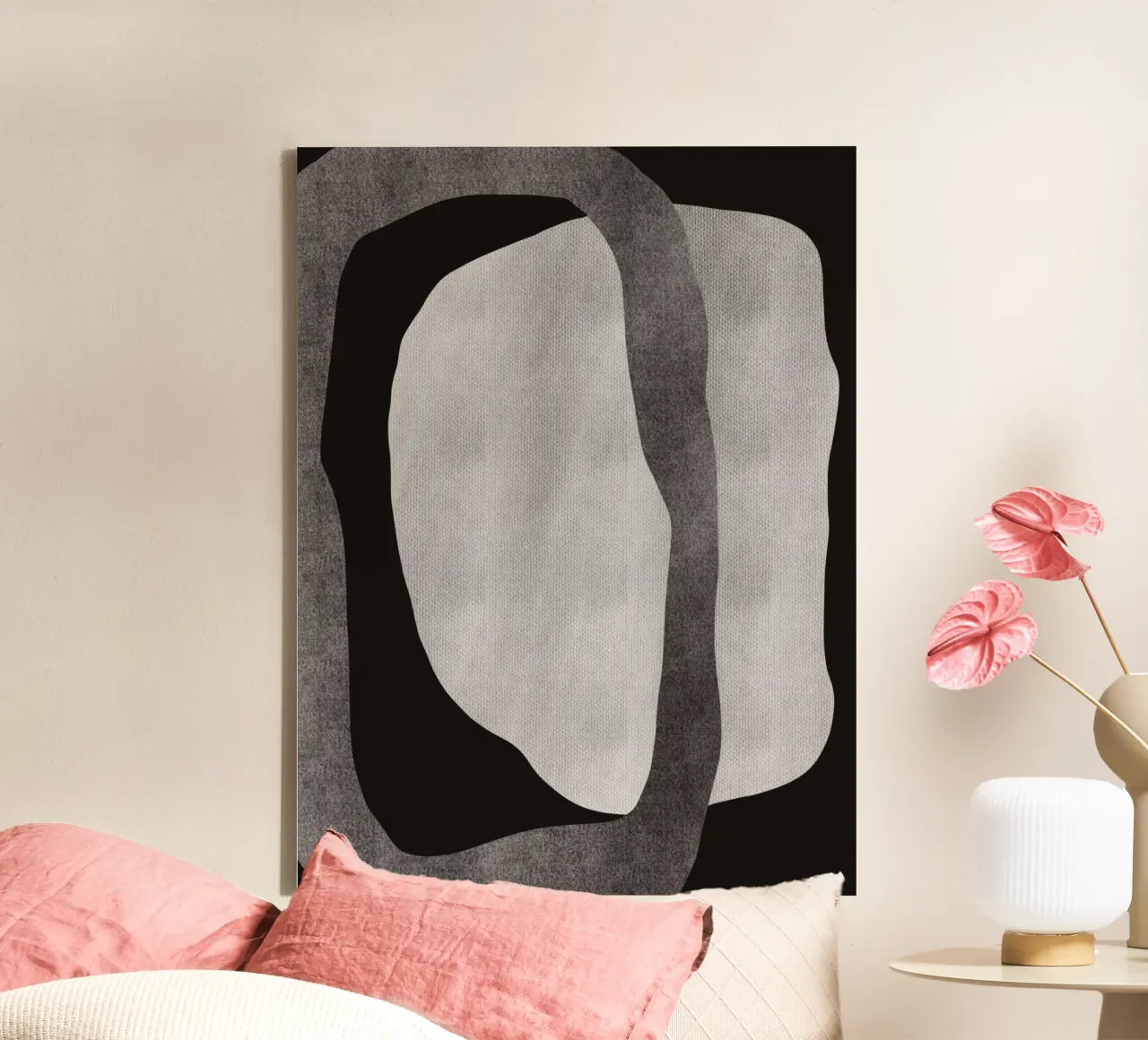 Abstrait noir et audacieux 03 toile de Little Dean