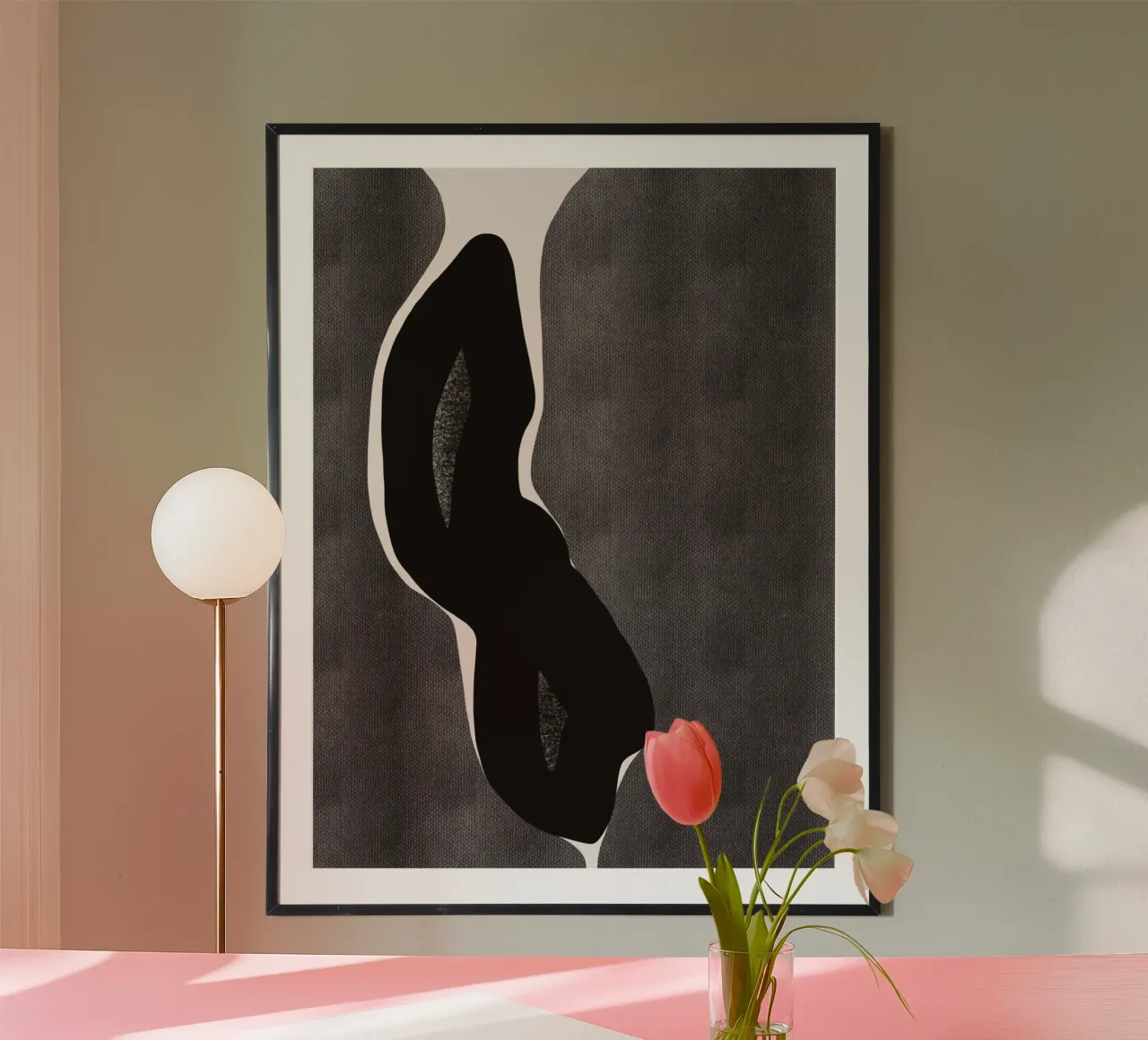 Black bold abstract 04 hahnemühle by Little Dean