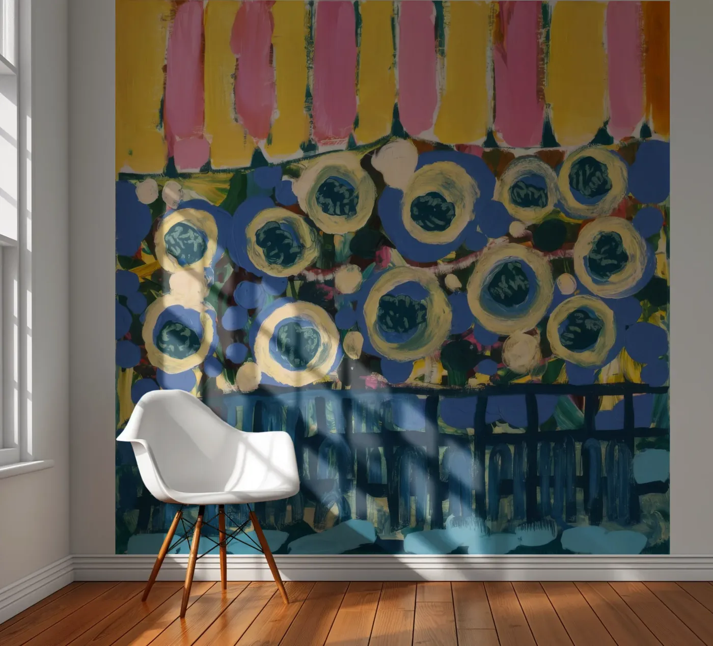 Ochre Shield Rows fotobehang van Sublime Layers