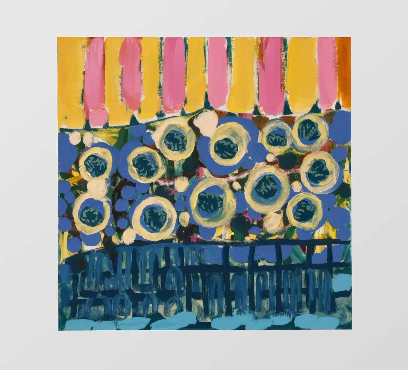 Ochre Shield Rows fotobehang van Sublime Layers