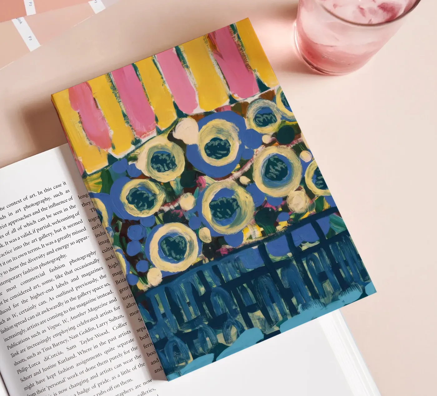 Ochre Shield Rows notebook by Sublime Layers