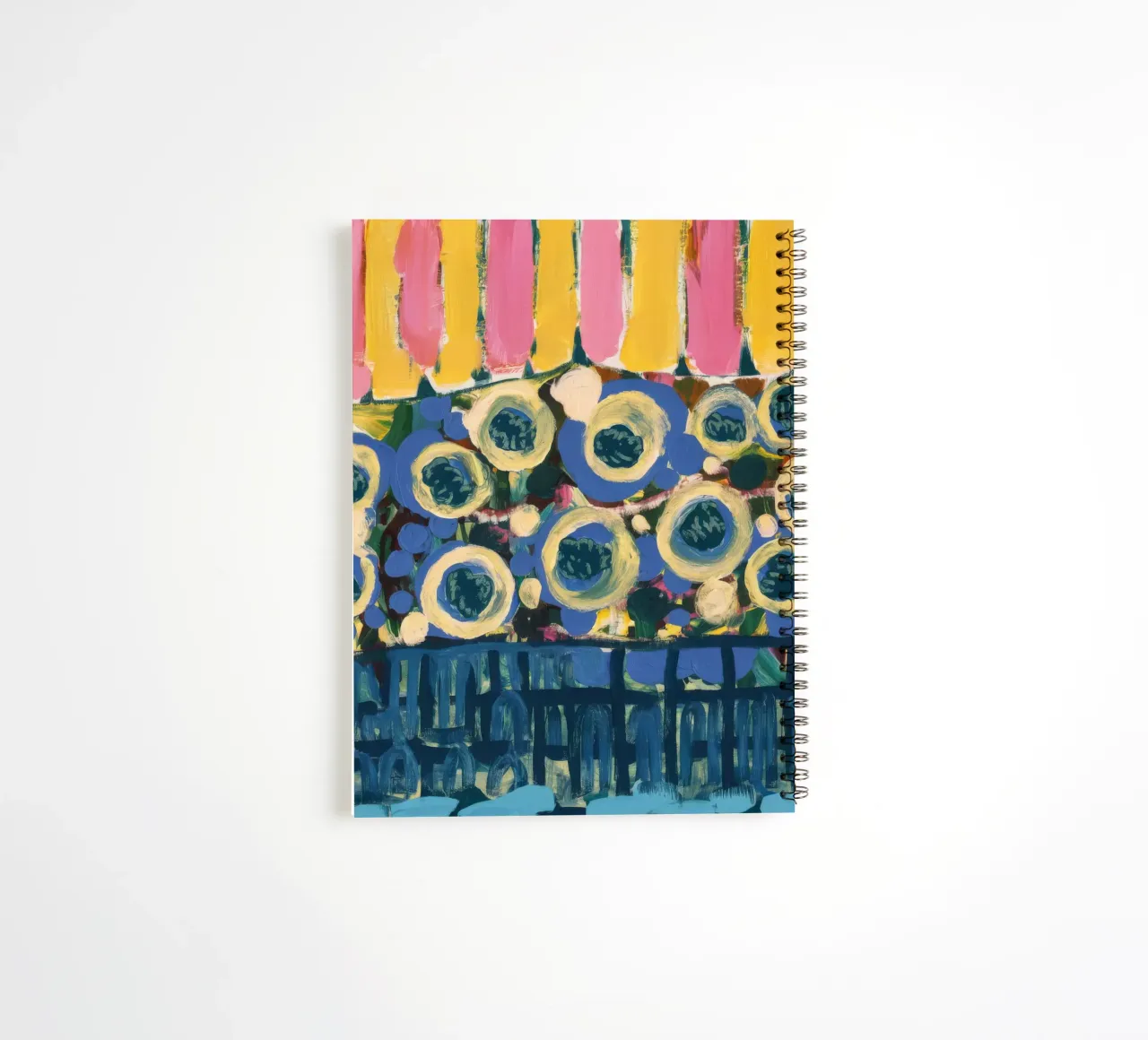 Ochre Shield Rows spiral notebook by Sublime Layers
