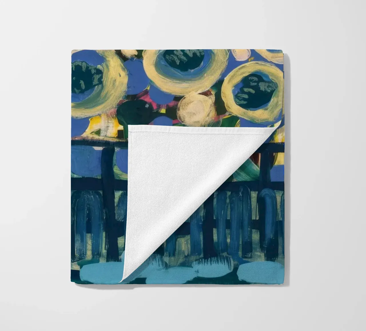 Righe di scudi ocra telo mare da Sublime Layers