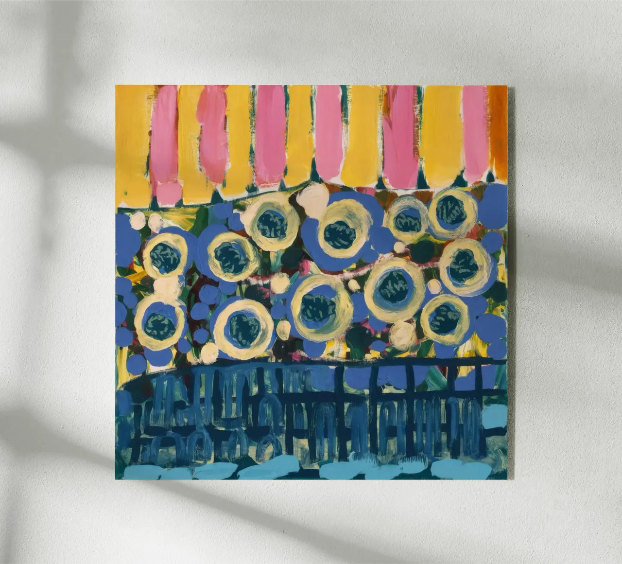 Righe di scudi ocra plexiglass da Sublime Layers