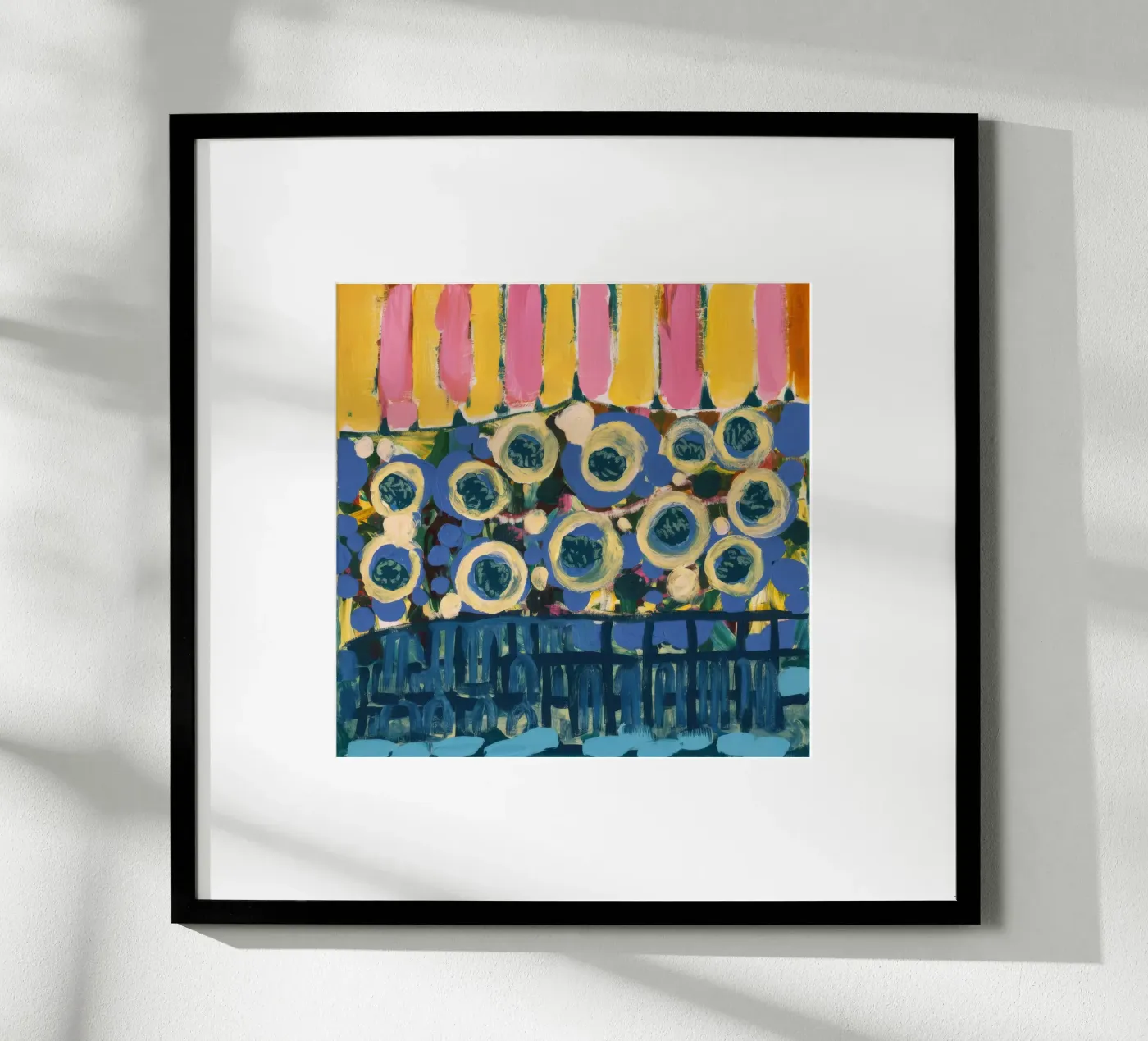 Ochre Shield Rows Poster von Sublime Layers