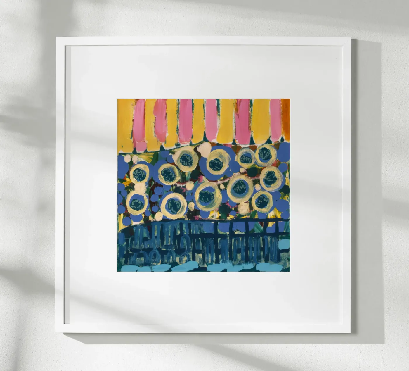 Ochre Shield Rows Poster von Sublime Layers