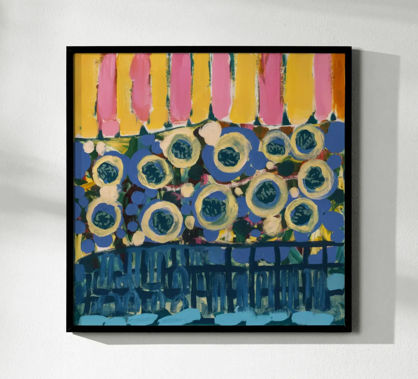 Ochre Shield Rows Poster von Sublime Layers