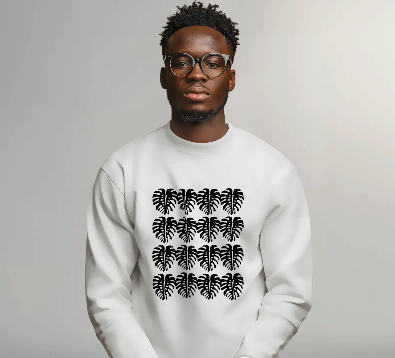 Minimalist Monstera felpa da Mariery Young