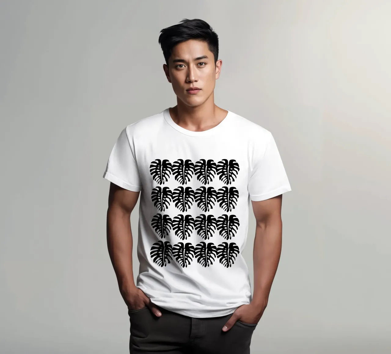 Minimalist Monstera t-shirt de Mariery Young