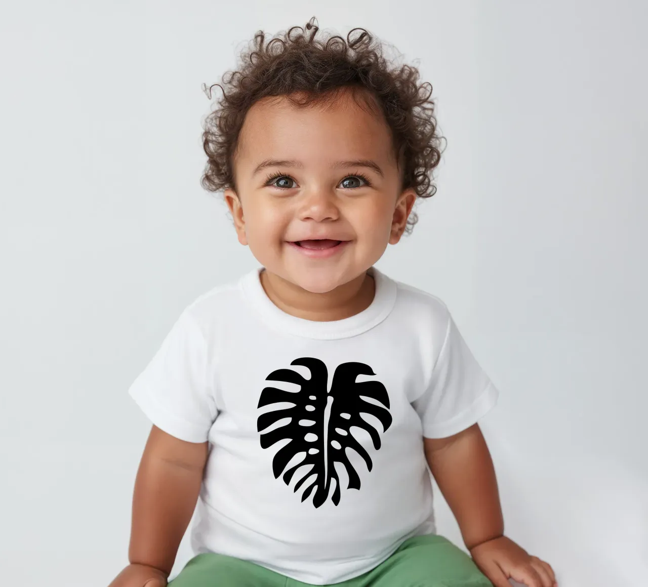 Minimalist Monstera maglietta neonato da Mariery Young