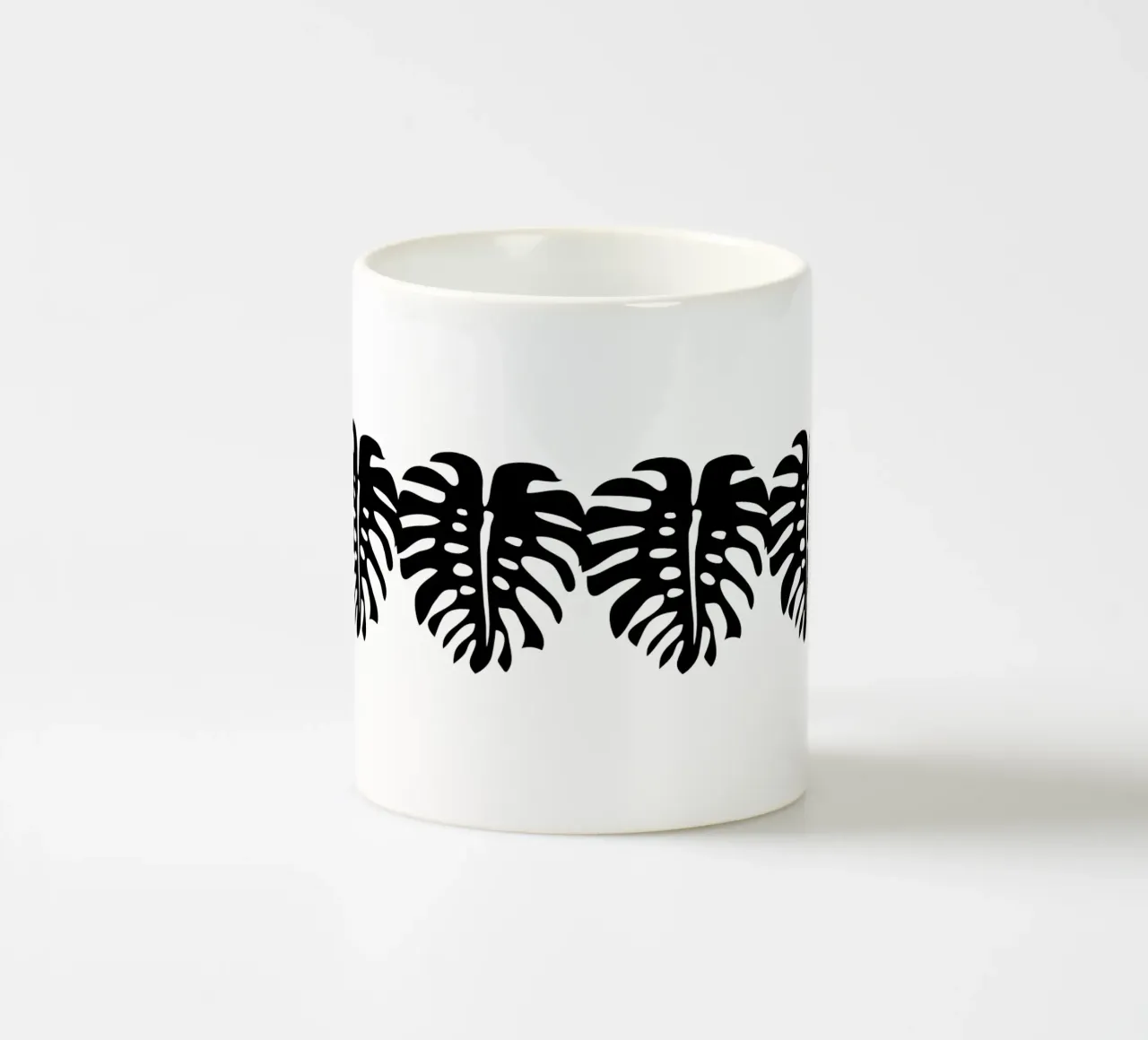 Minimalist Monstera tazza in ceramica da Mariery Young