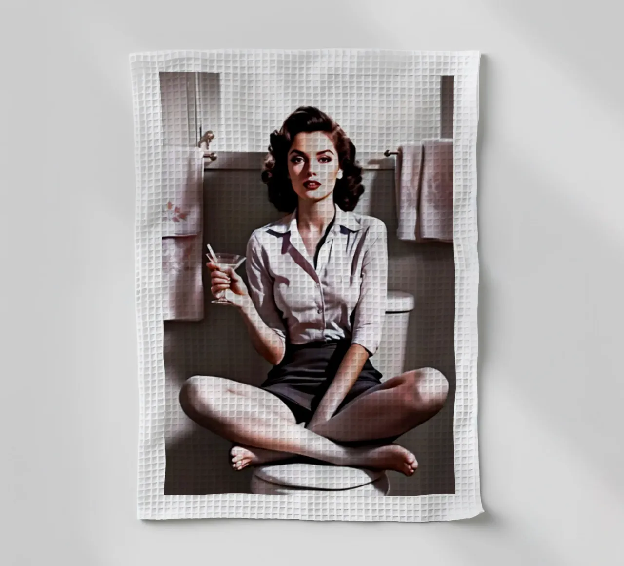 femmes buvant dans les toilettes torchon de BlogSawoo