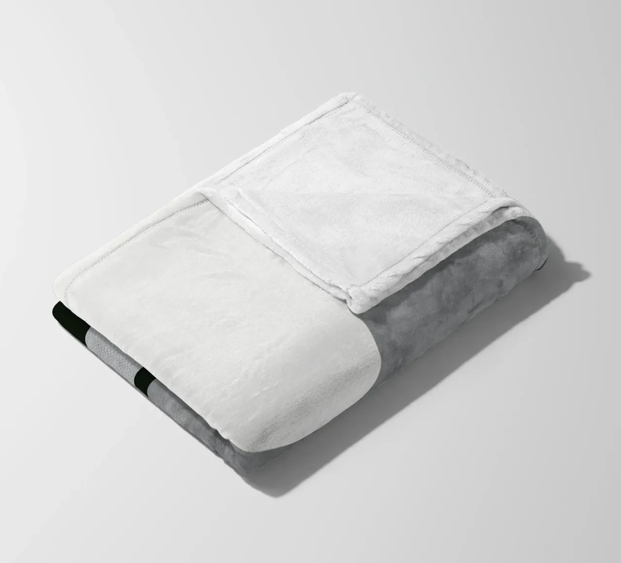 Monochrome landscape 11 fleece blanket by Little Dean