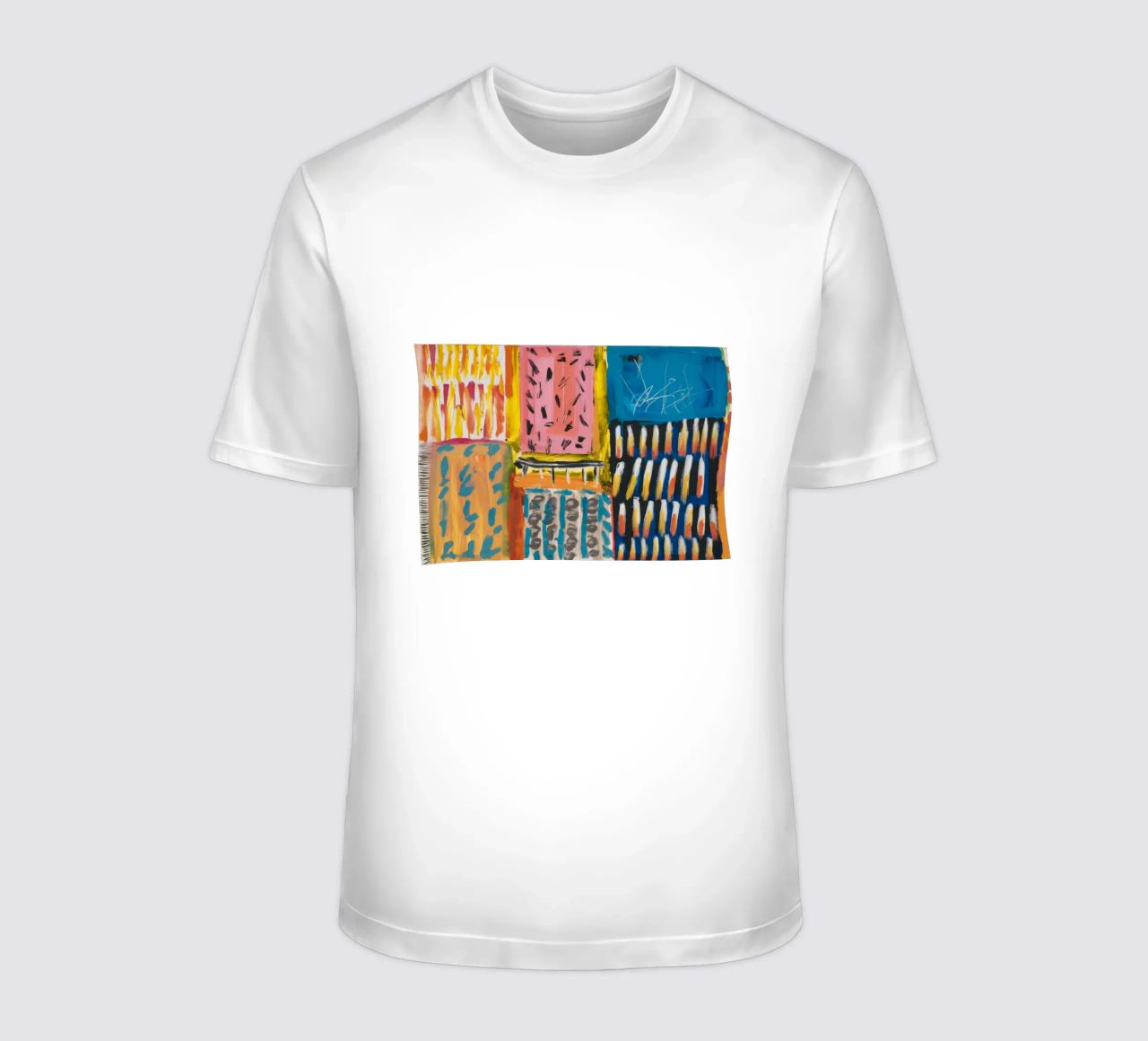 Patchwork a tinte mosaico t-shirt da Sublime Layers