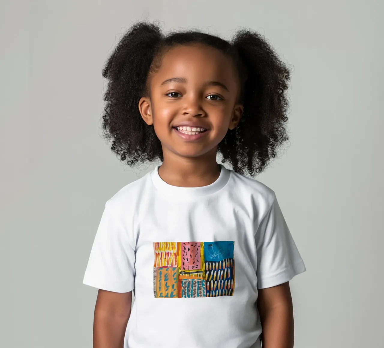 Patchwork a tinte mosaico t-shirt bambini da Sublime Layers