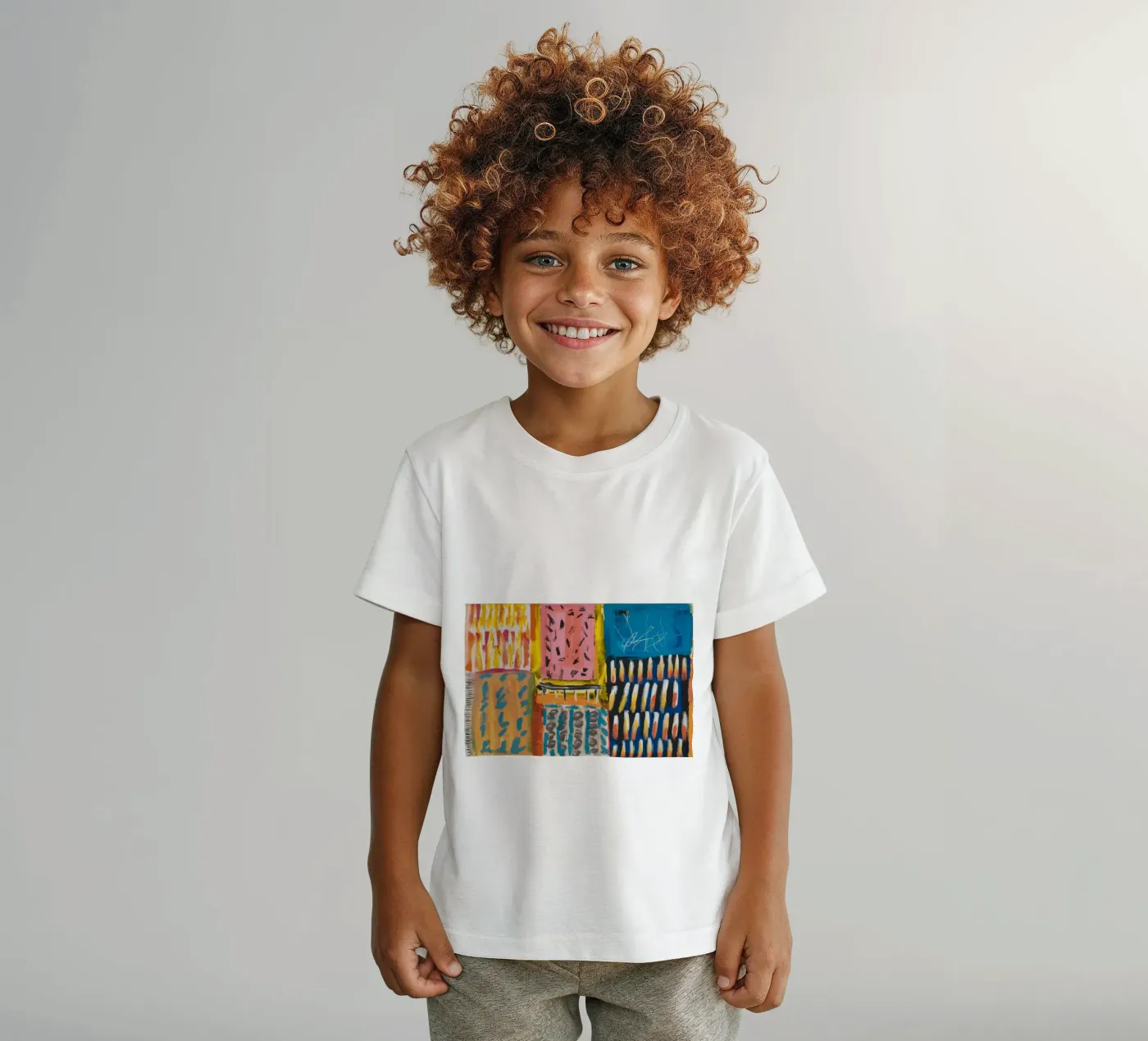 Mosaic Hue Patchwork t-shirt bambini da Sublime Layers