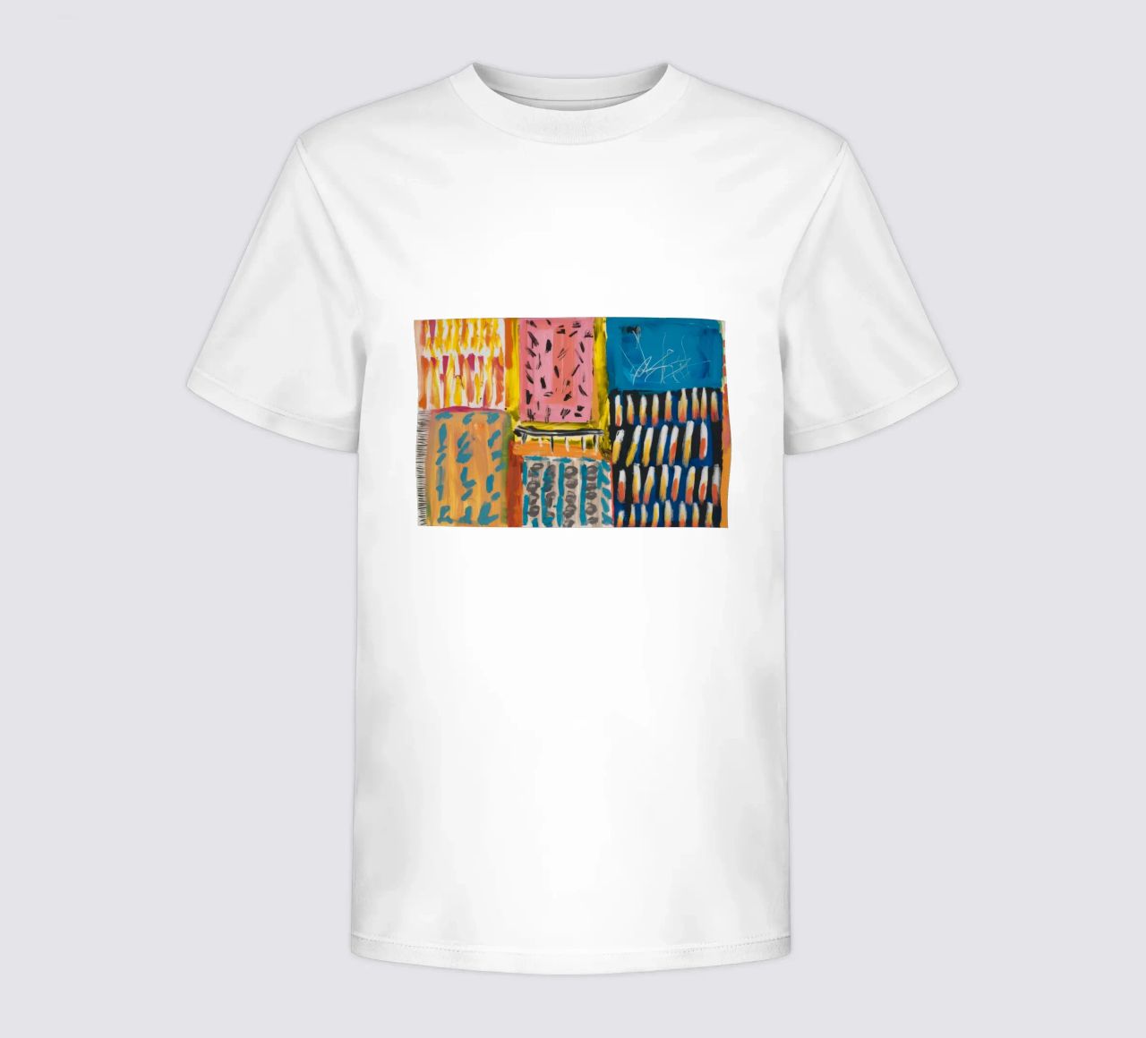 Patchwork a tinte mosaico t-shirt bambini da Sublime Layers