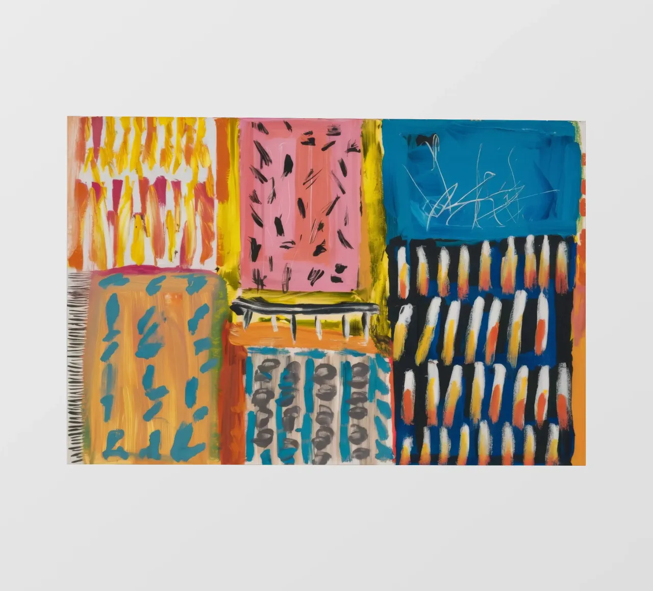 Patchwork a tinte mosaico telo in pvc da Sublime Layers