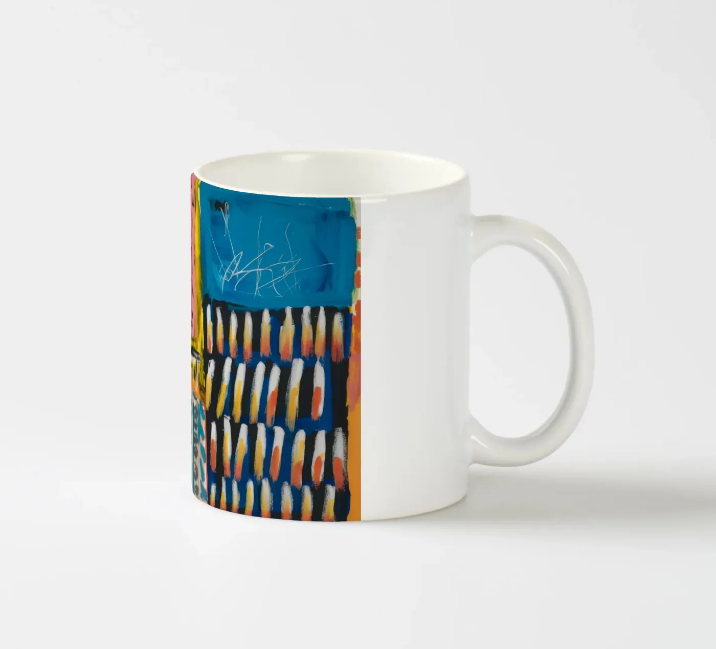 Mosaic Hue Patchwork ceramic mug by Sublime Layers